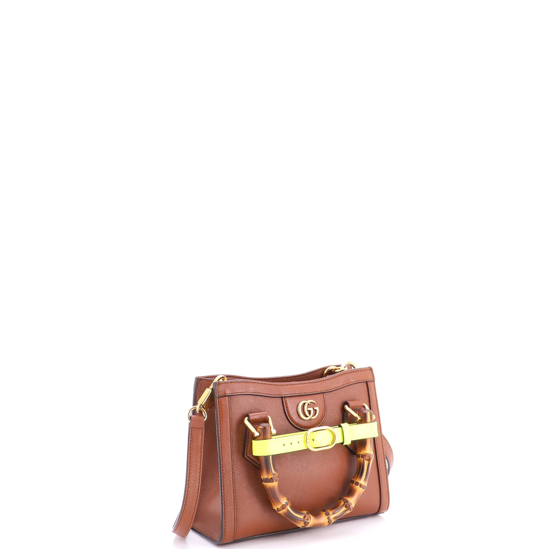Diana NM Bamboo Handle Tote Leather Mini - Image 2