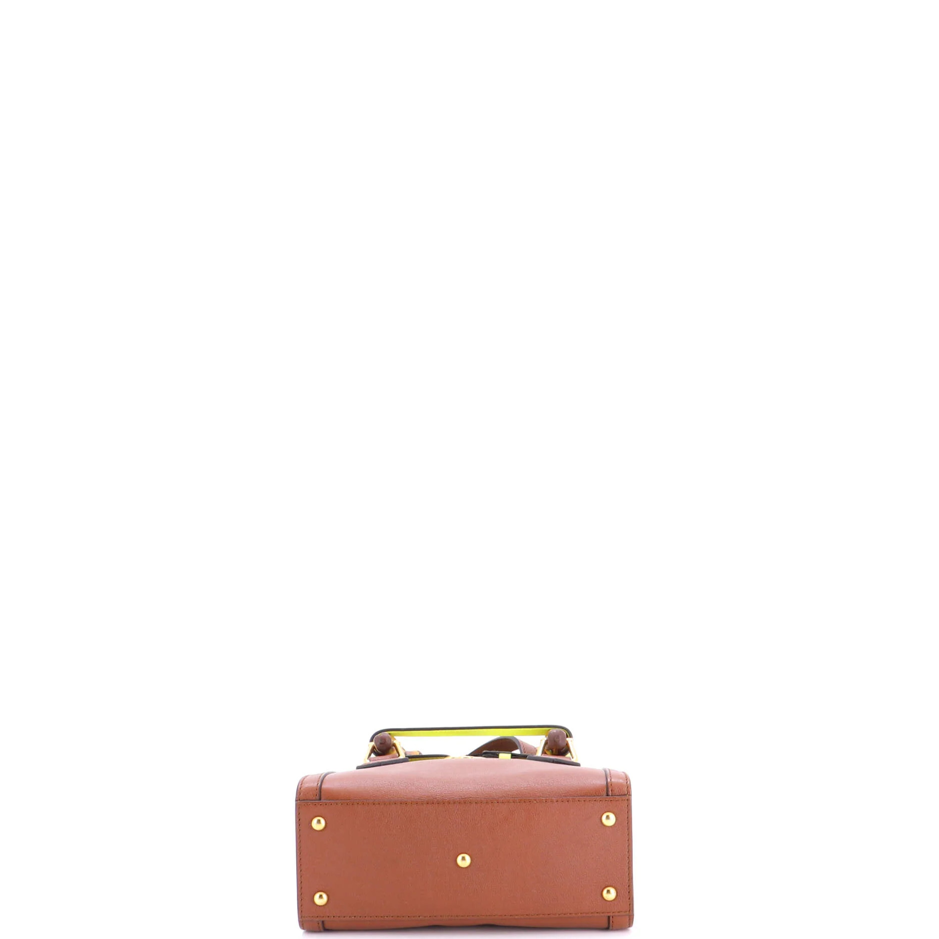 Diana NM Bamboo Handle Tote Leather Mini - Image 4