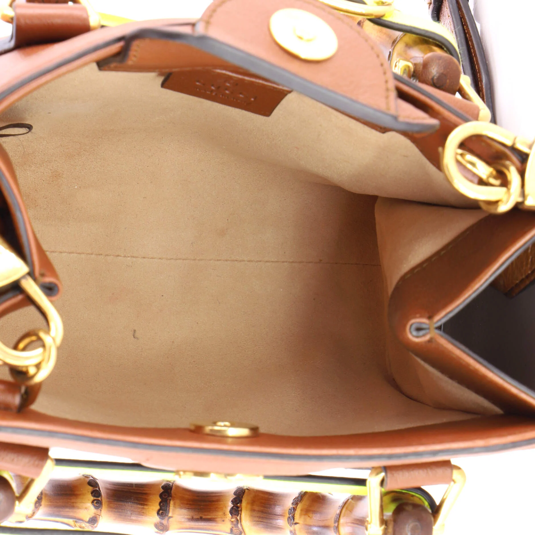 Diana NM Bamboo Handle Tote Leather Mini - Image 5