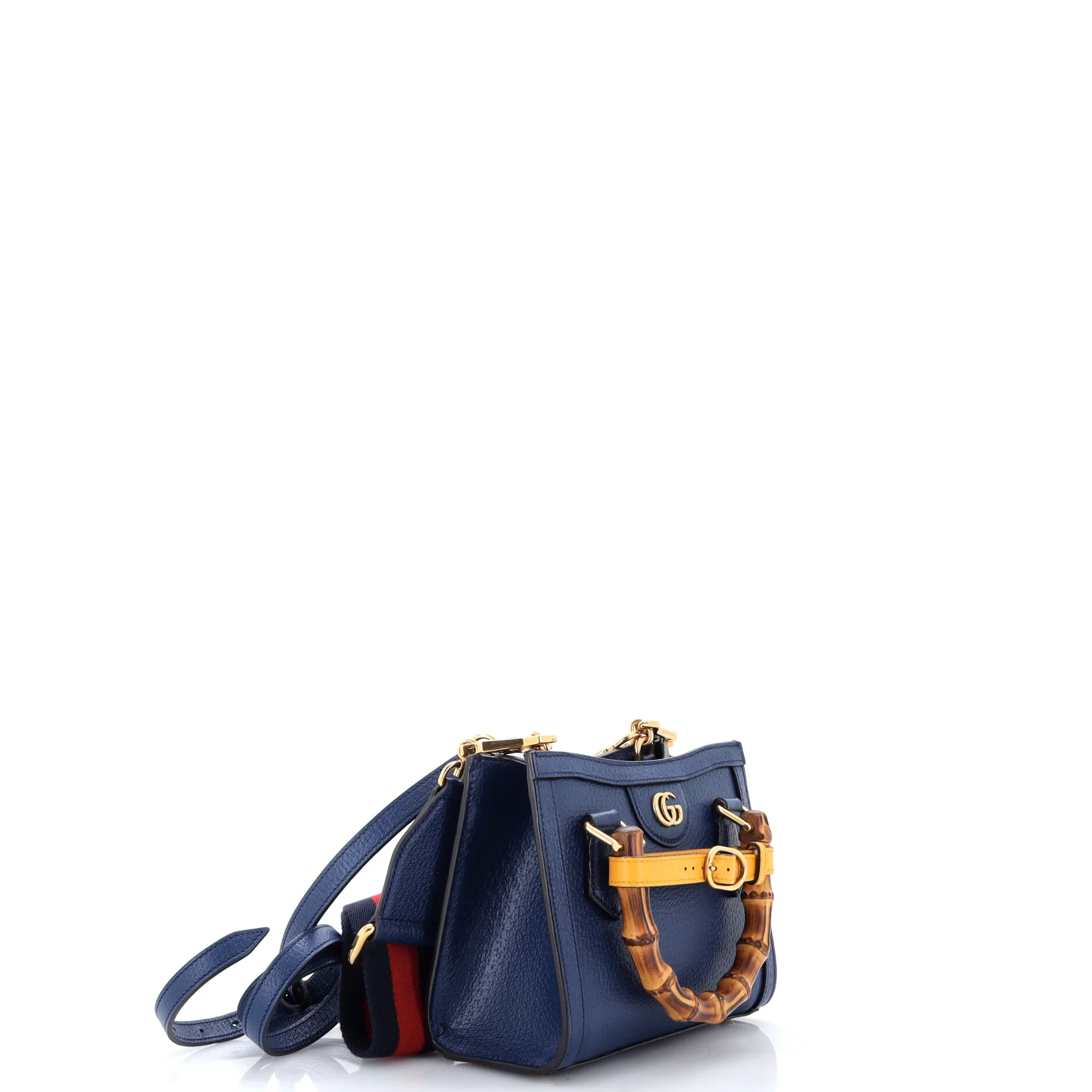 Diana NM Bamboo Handle Tote Leather Mini - Image 2