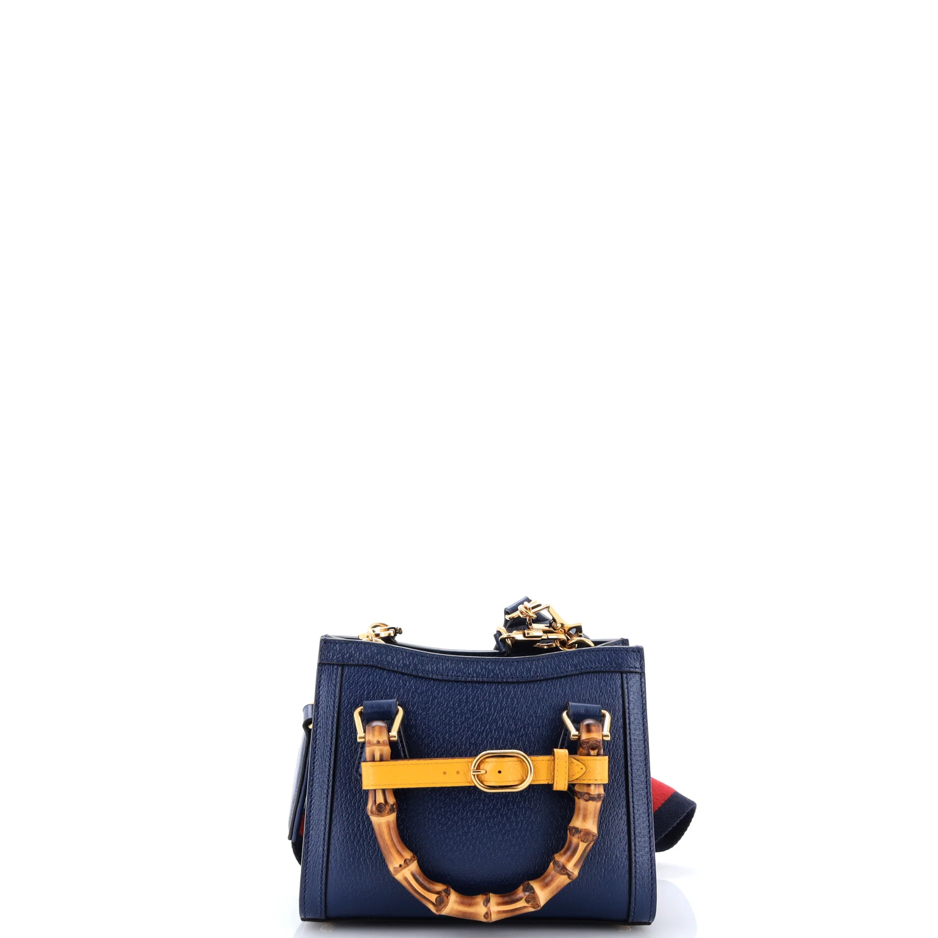 Diana NM Bamboo Handle Tote Leather Mini - Image 3