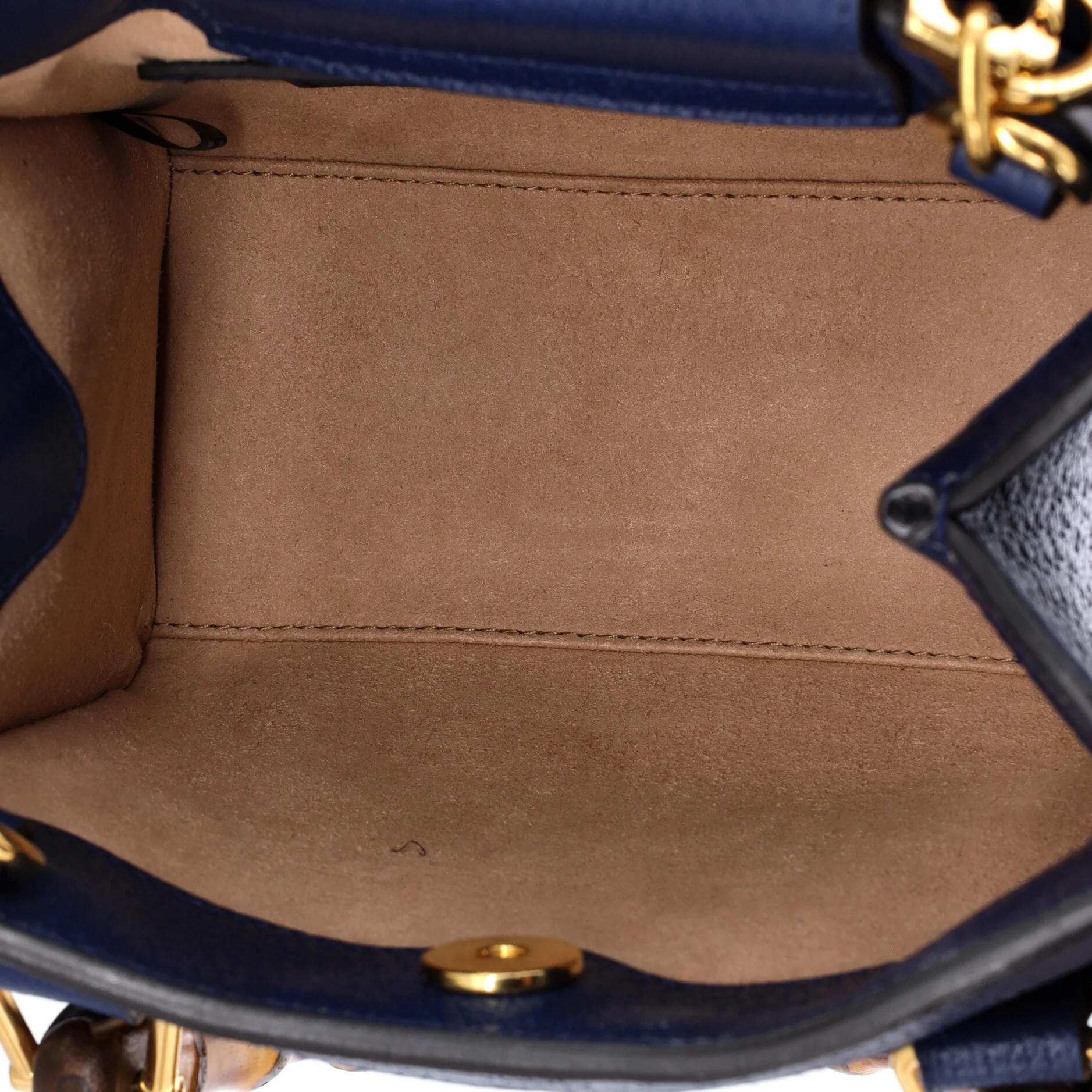 Diana NM Bamboo Handle Tote Leather Mini - Image 5