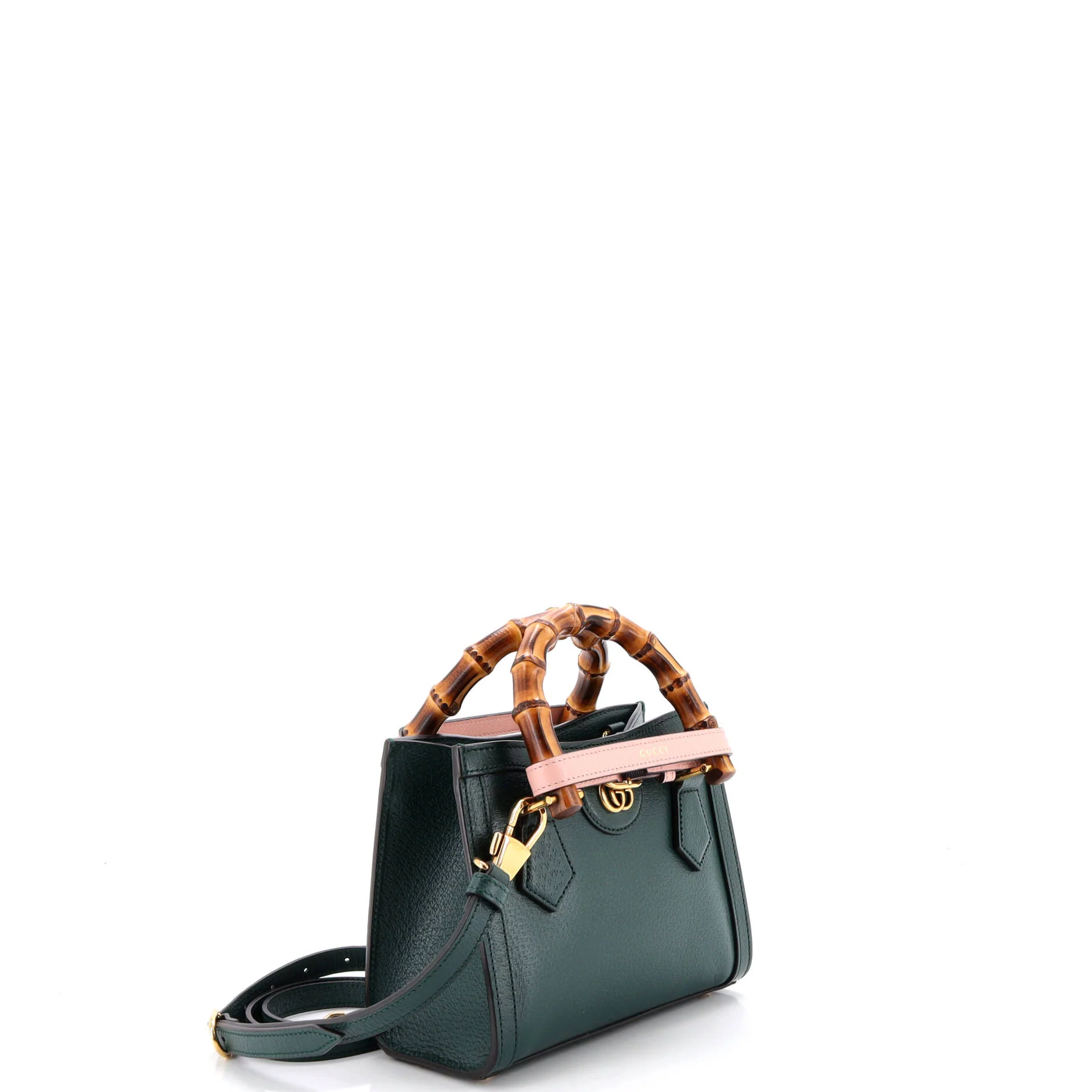 Diana NM Bamboo Handle Tote Leather Mini - Image 2