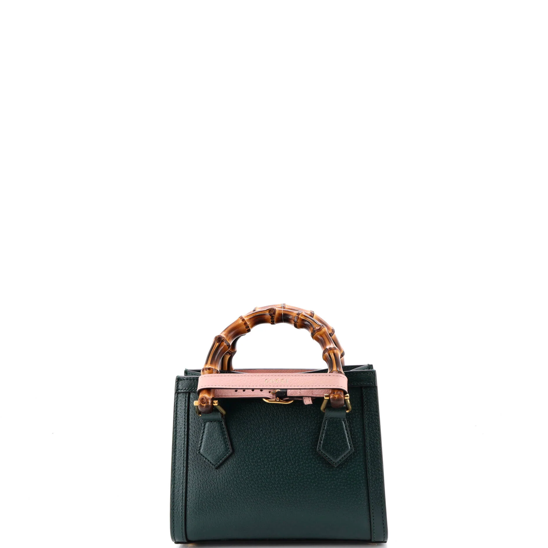 Diana NM Bamboo Handle Tote Leather Mini - Image 3