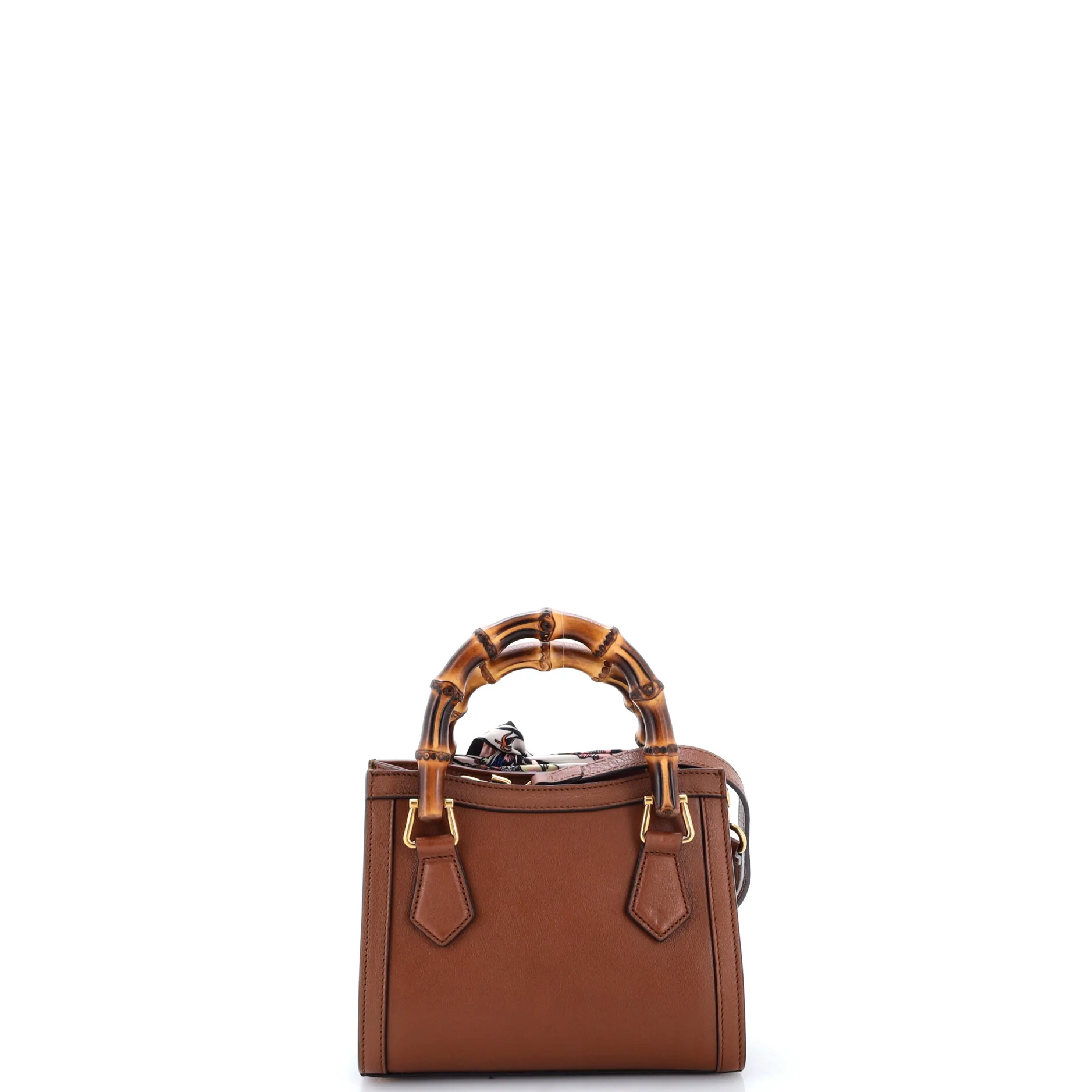 Diana NM Bamboo Handle Tote Leather Mini - Image 3
