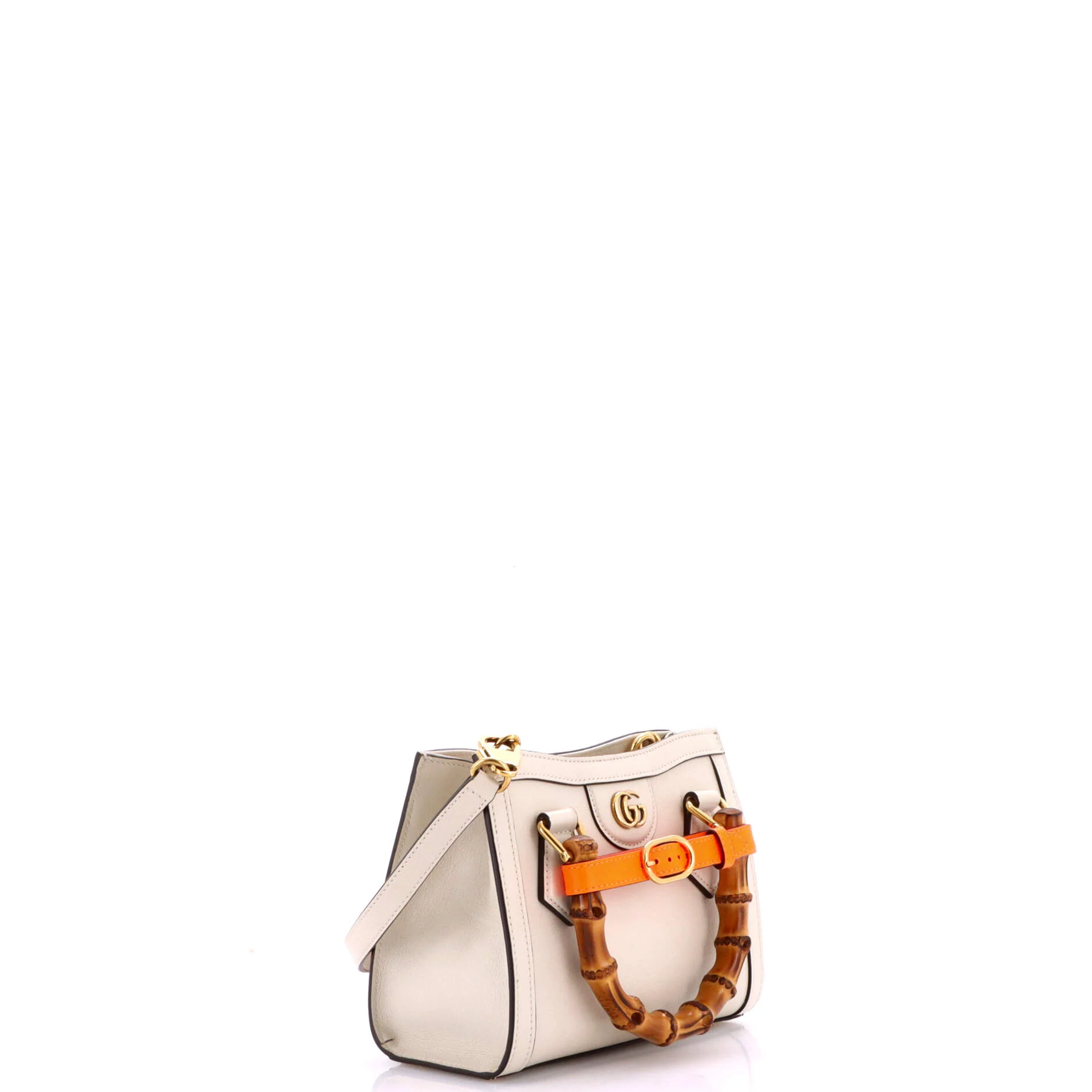 Diana NM Bamboo Handle Tote Leather Mini - Image 2