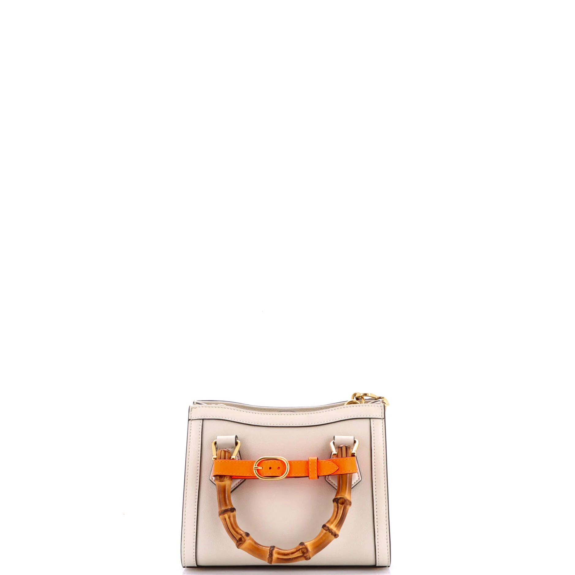 Diana NM Bamboo Handle Tote Leather Mini - Image 3