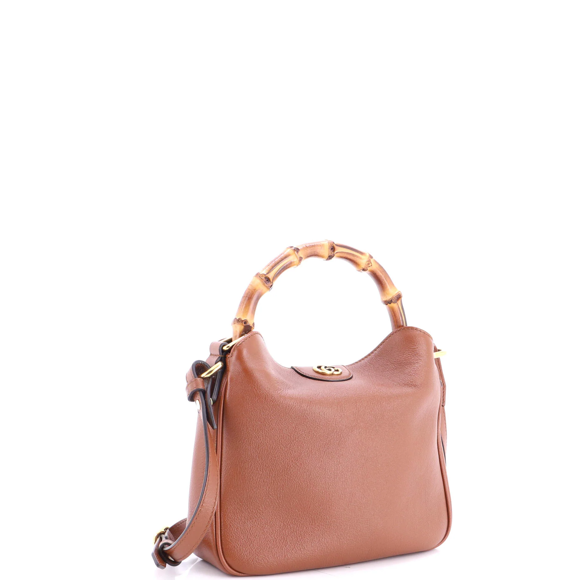 Diana NM Bamboo Shoulder Bag Leather Small - Image 3