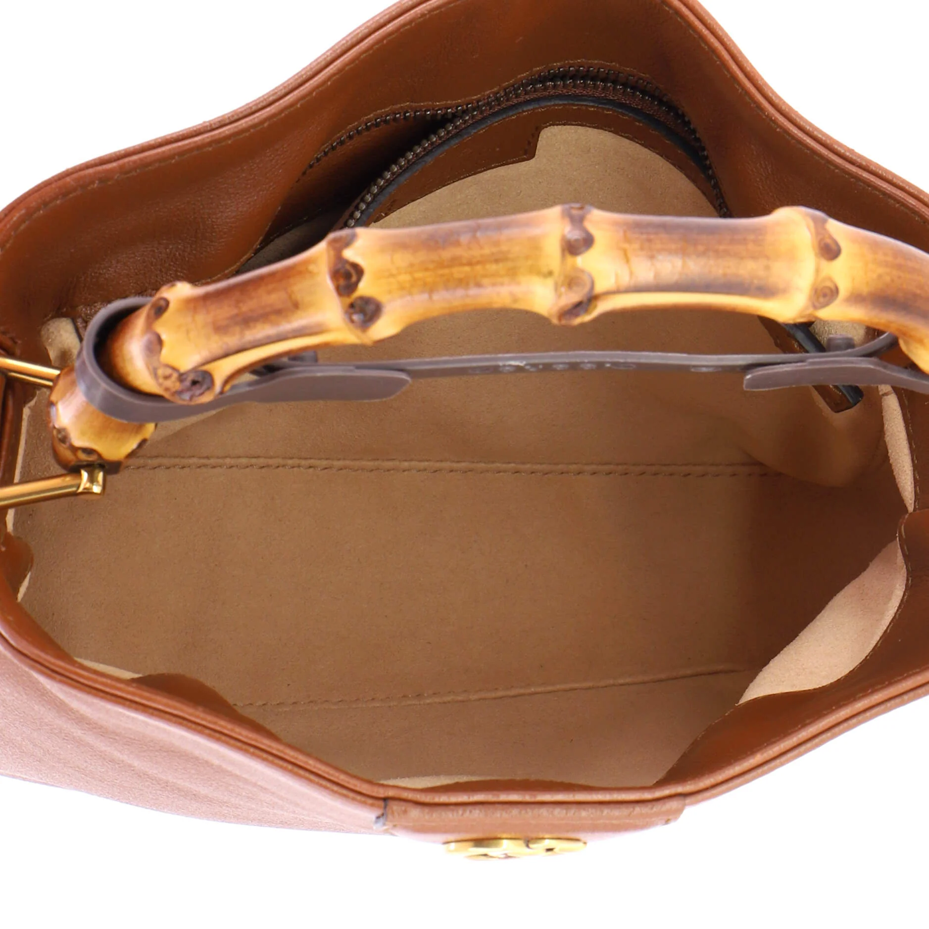 Diana NM Bamboo Shoulder Bag Leather Small - Image 6