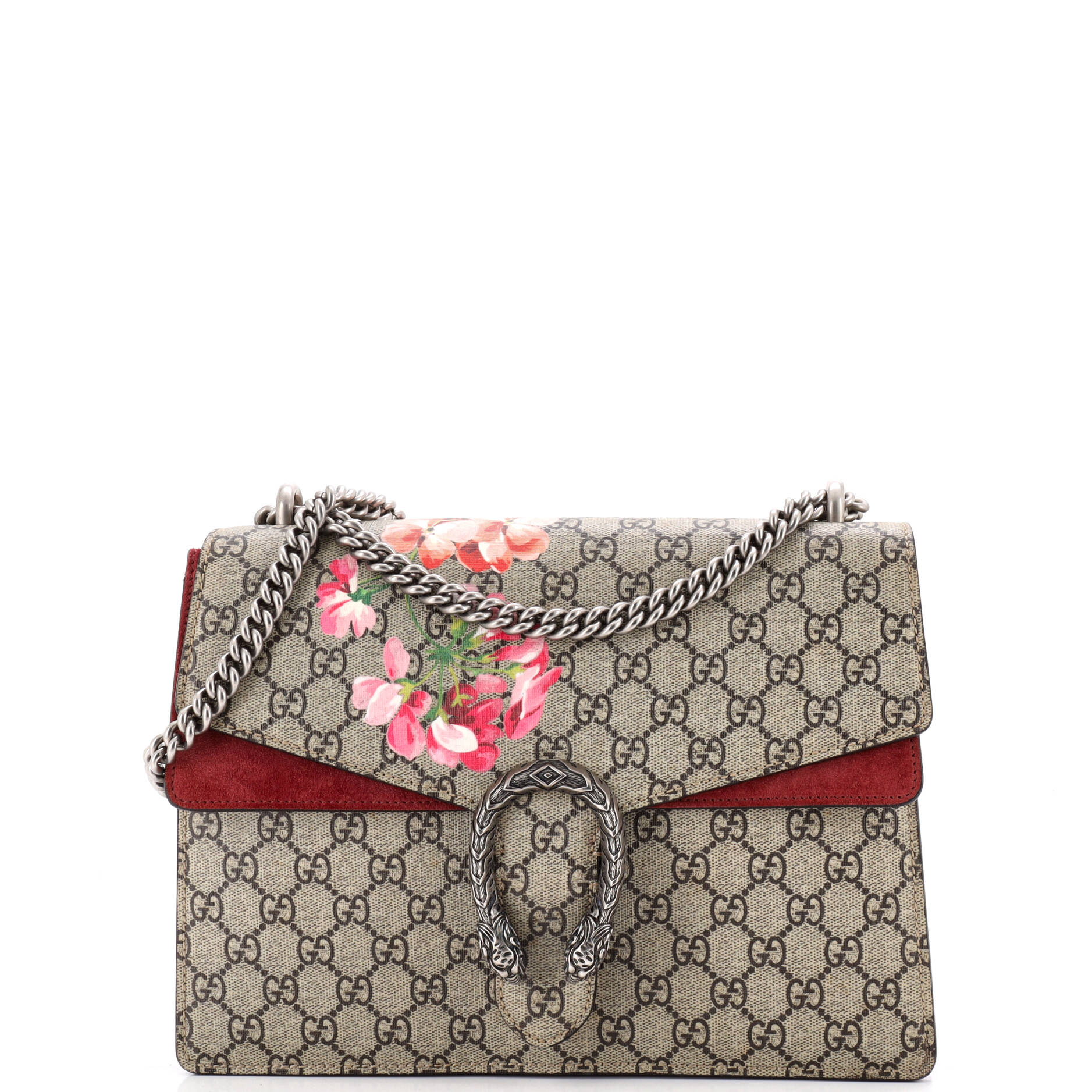 Dionysus Bag Blooms Print GG Coated Canvas Medium