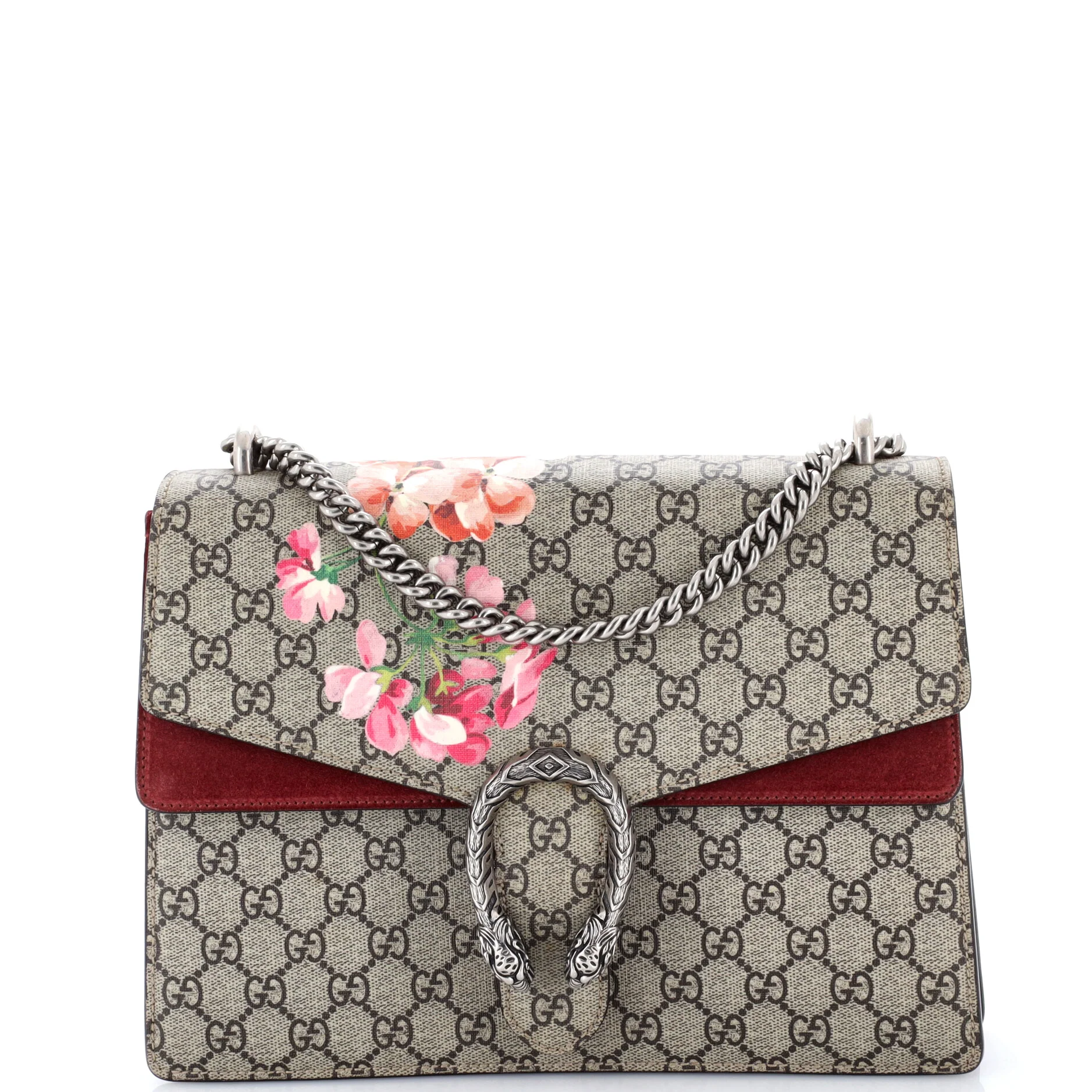 Dionysus Bag Blooms Print GG Coated Canvas Medium