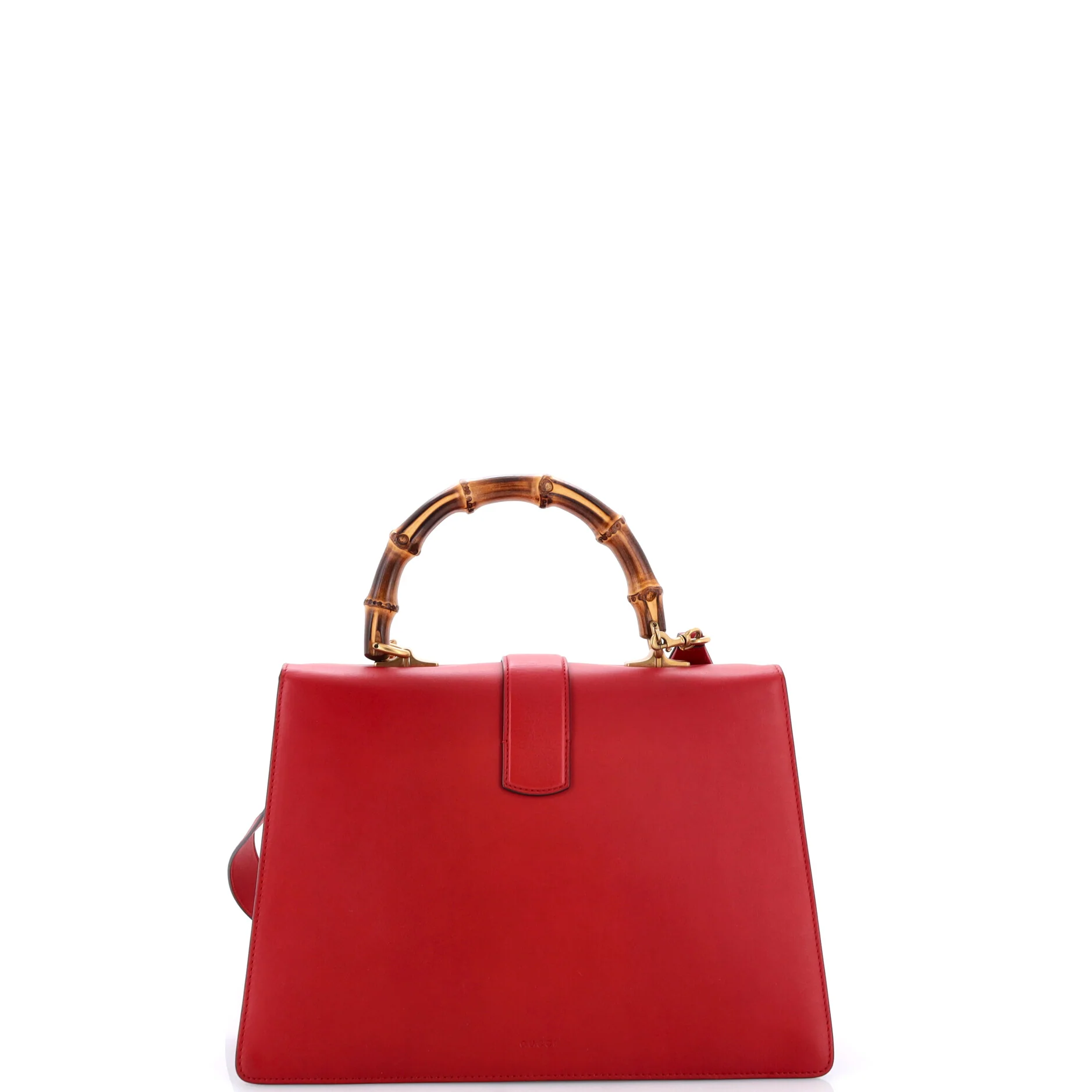 Dionysus Bamboo Top Handle Bag Leather Large - Image 3