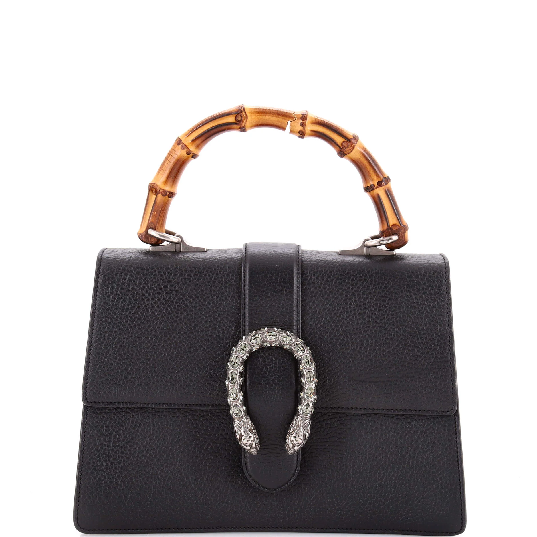 Dionysus Bamboo Top Handle Bag Leather Medium