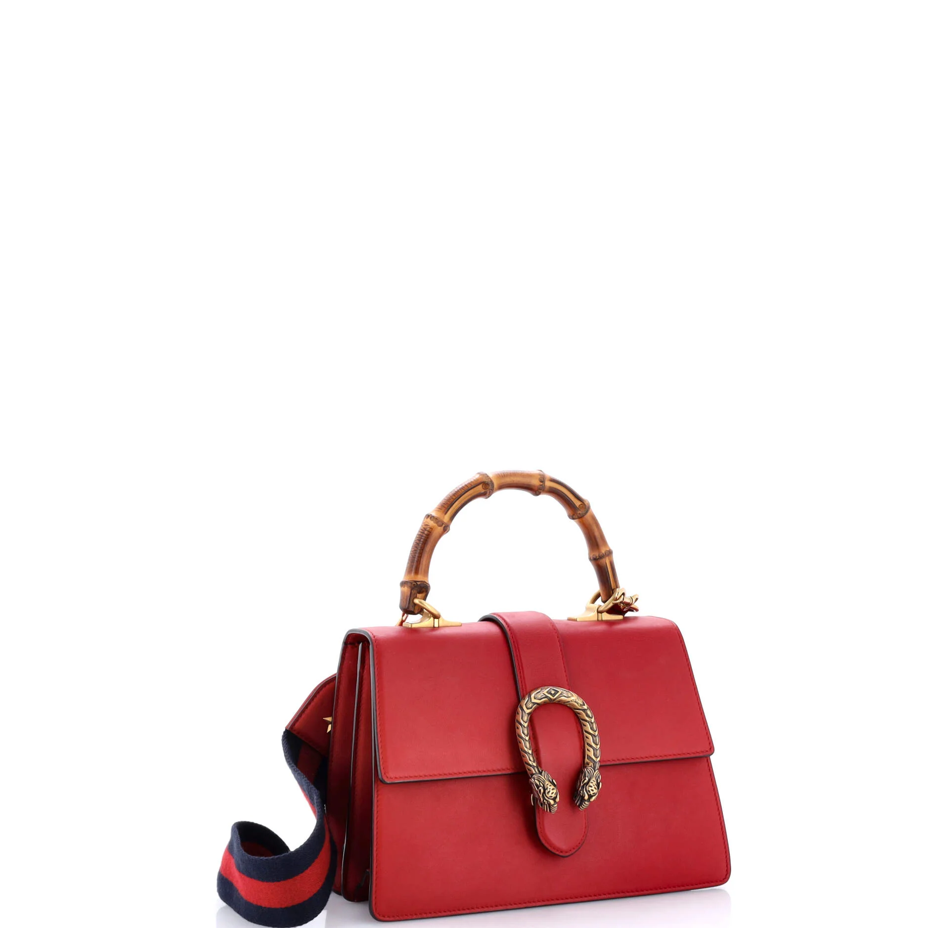 Dionysus Bamboo Top Handle Bag Leather Medium - Image 2
