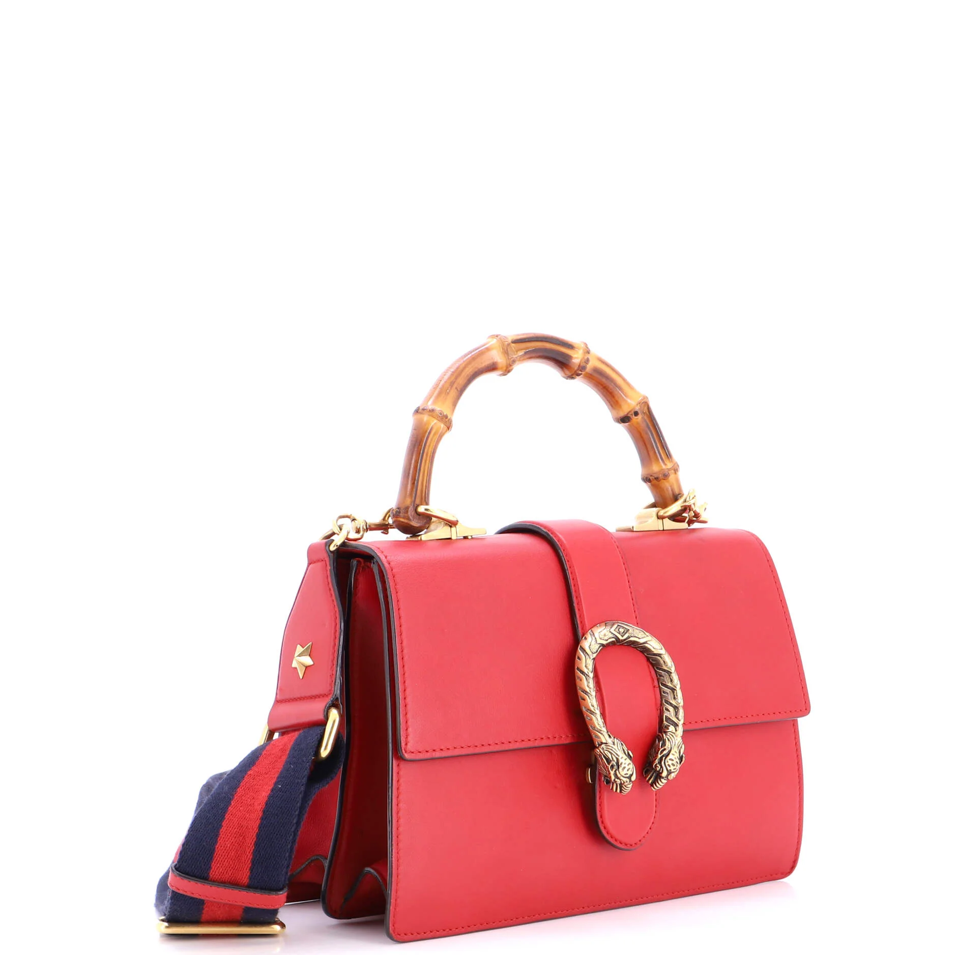 Dionysus Bamboo Top Handle Bag Leather Medium - Image 2