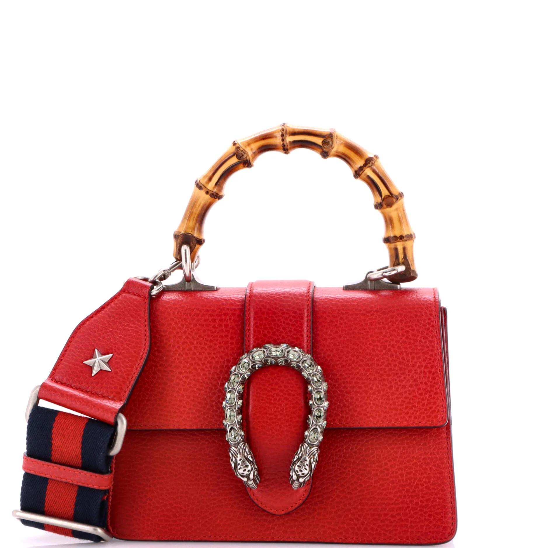 Dionysus Bamboo Top Handle Bag Leather Mini