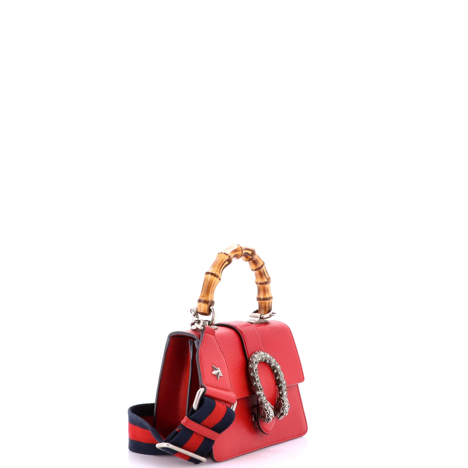 Dionysus Bamboo Top Handle Bag Leather Mini - Image 2