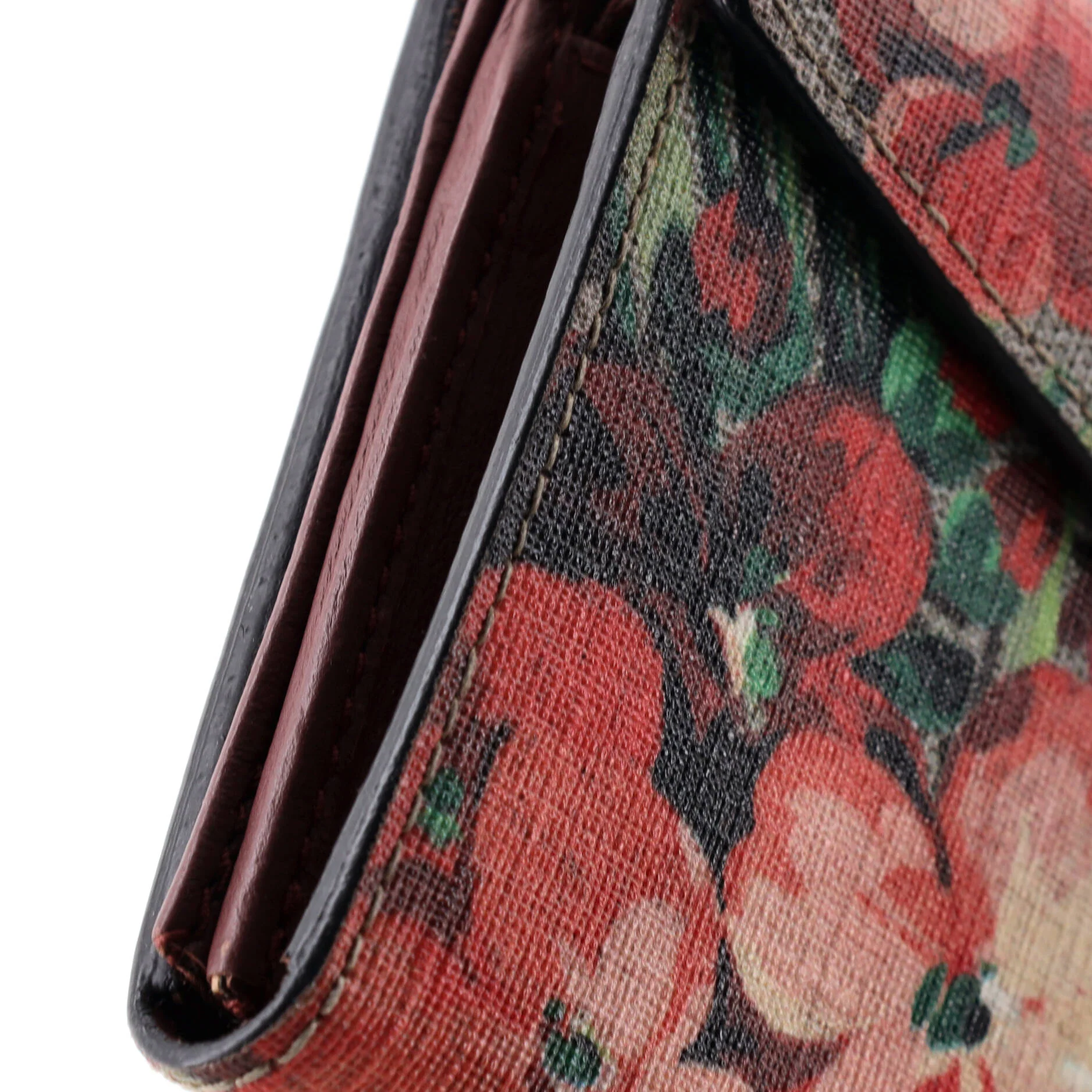 Dionysus Chain Wallet Blooms Print GG Coated Canvas Long - Image 6