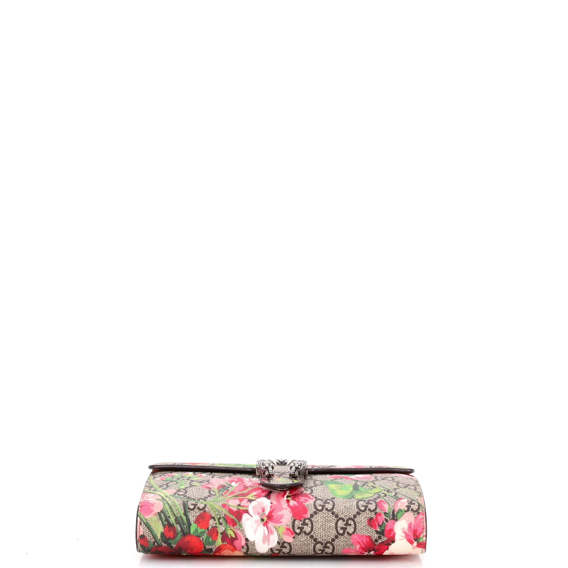 Dionysus Chain Wallet Blooms Print GG Coated Canvas Small - Image 4