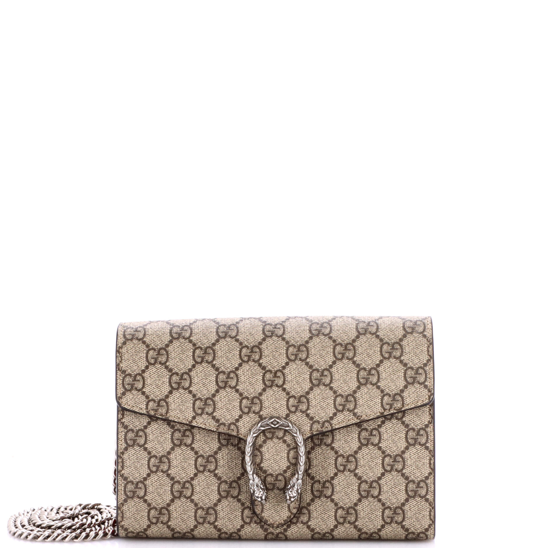 Dionysus Chain Wallet GG Coated Canvas Small