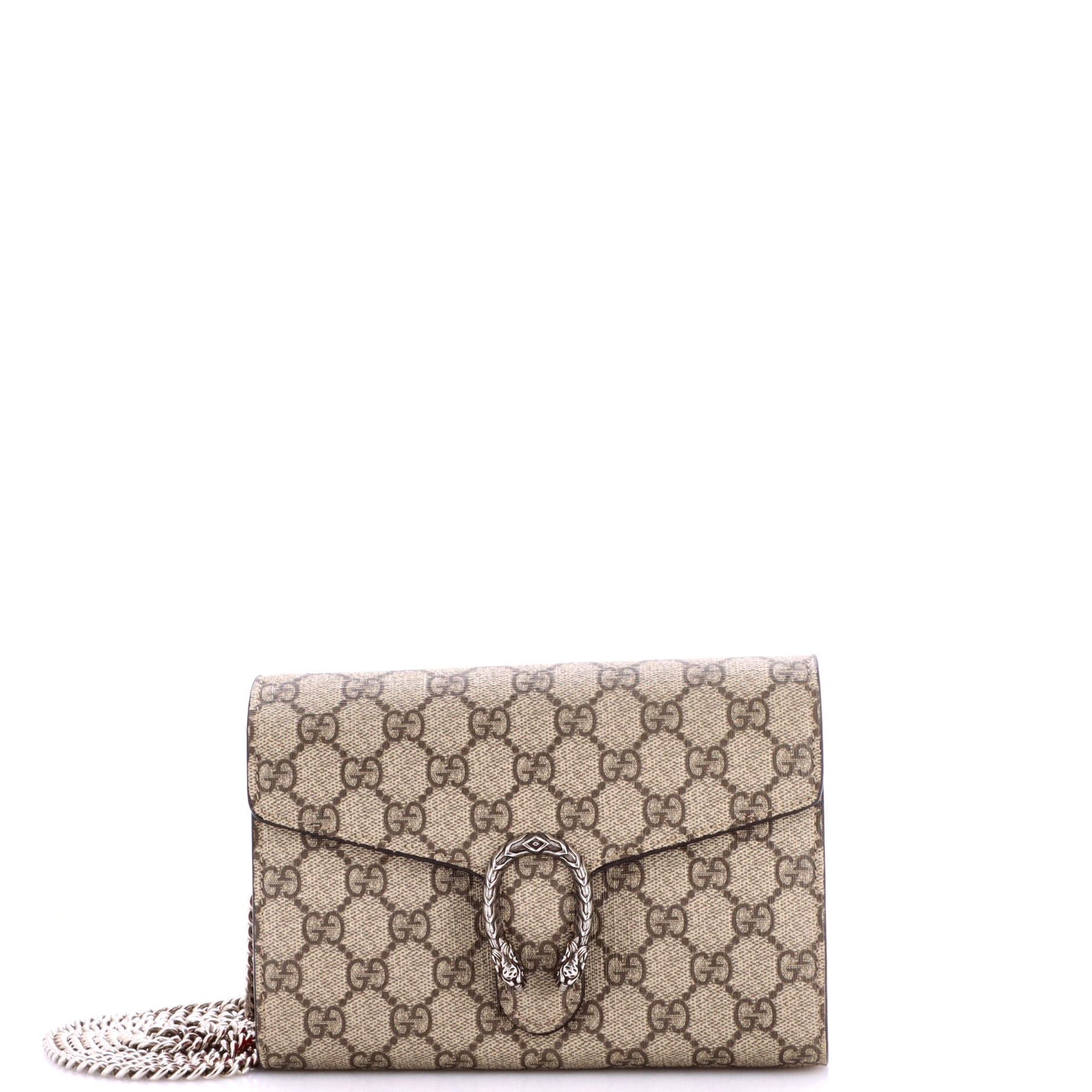 Dionysus Chain Wallet GG Coated Canvas Small