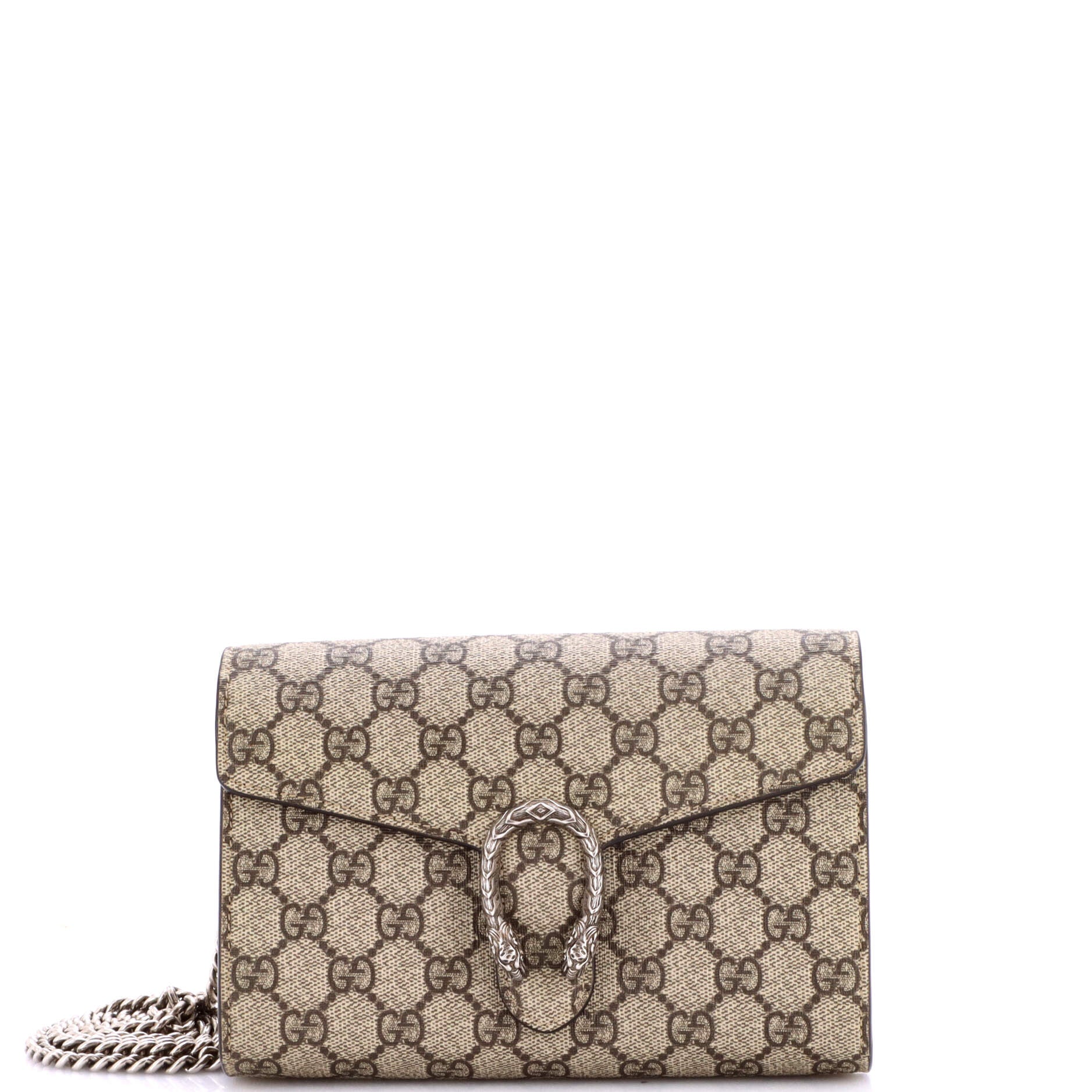 Dionysus Chain Wallet GG Coated Canvas Small