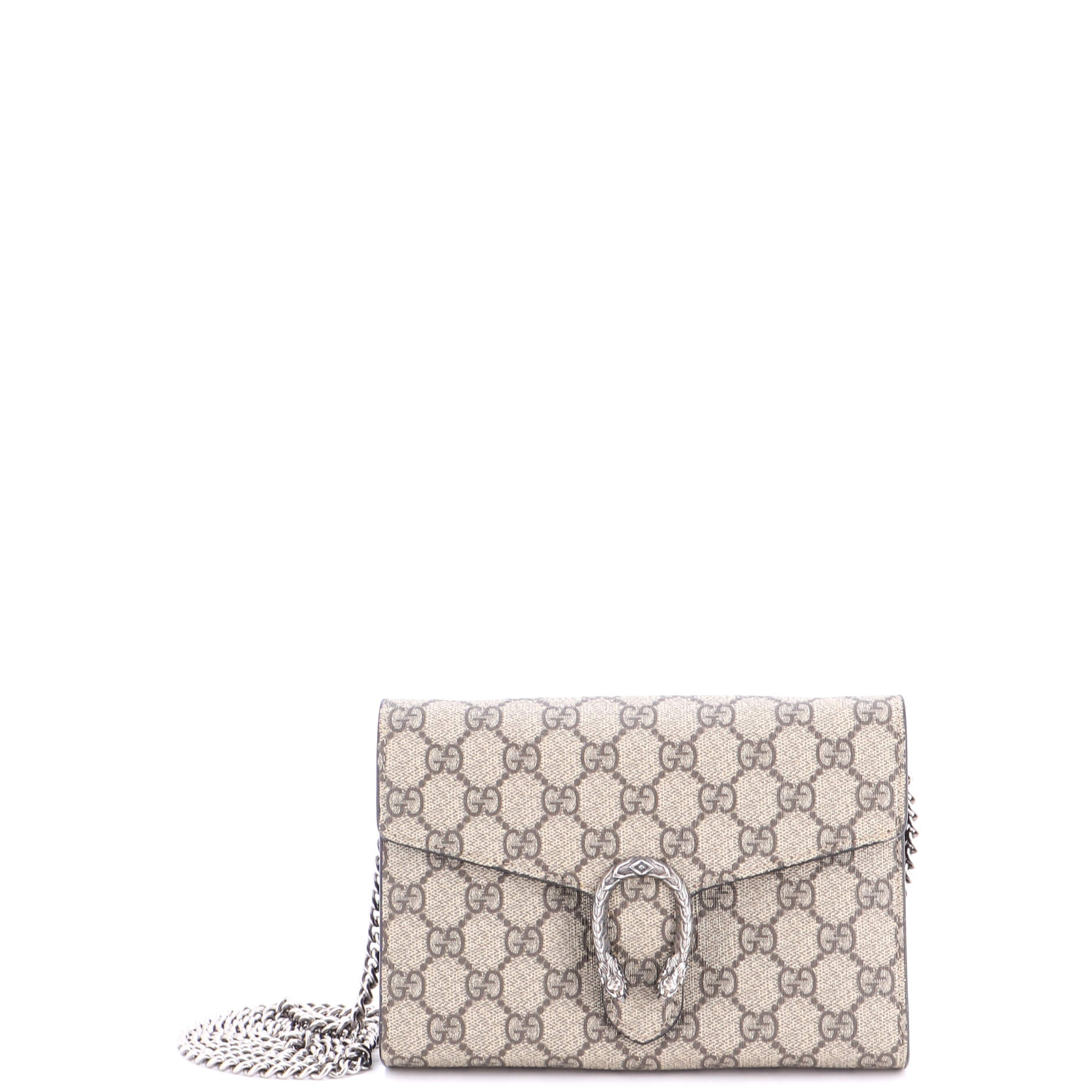 Dionysus Chain Wallet GG Coated Canvas Small