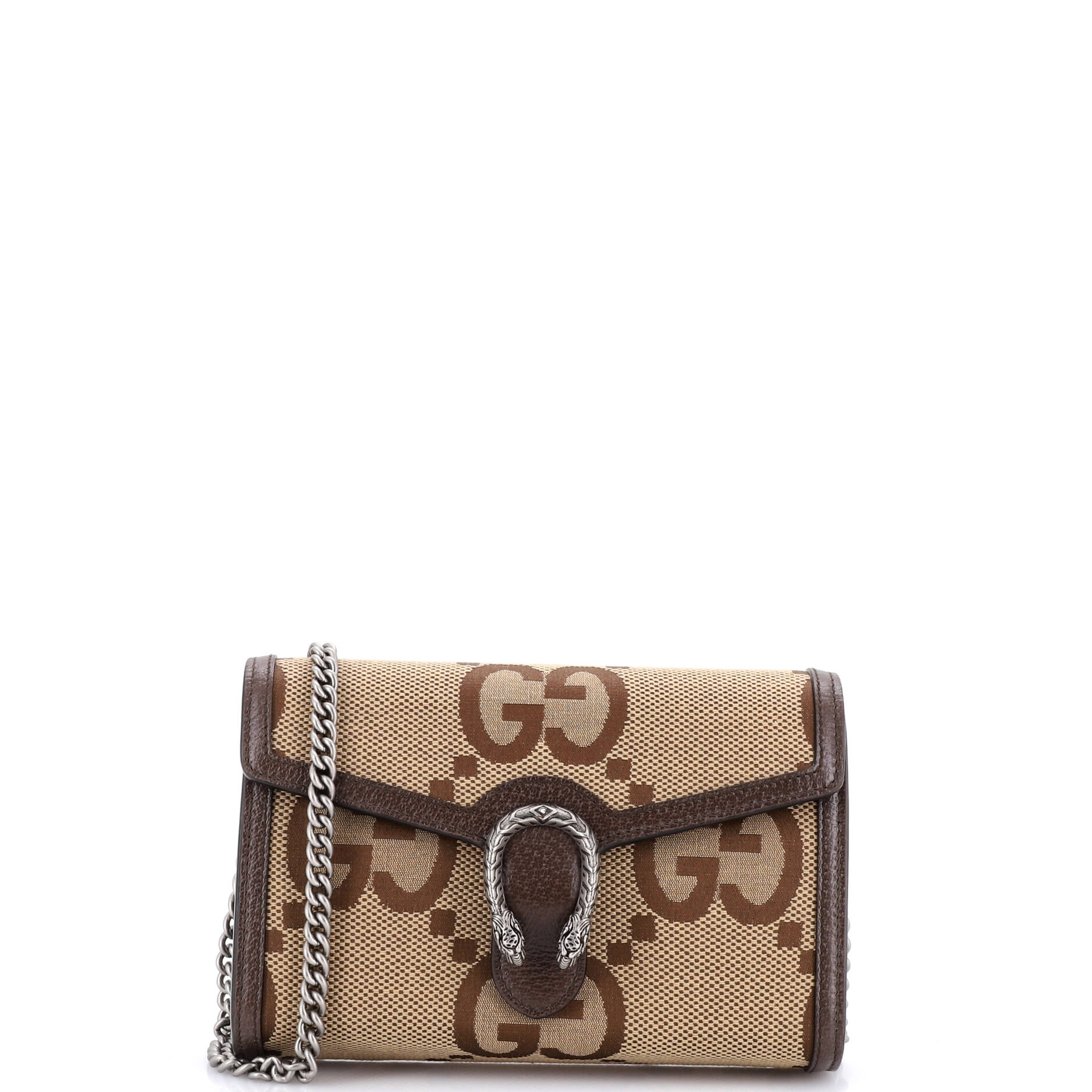 Dionysus Chain Wallet Jumbo GG Canvas Small