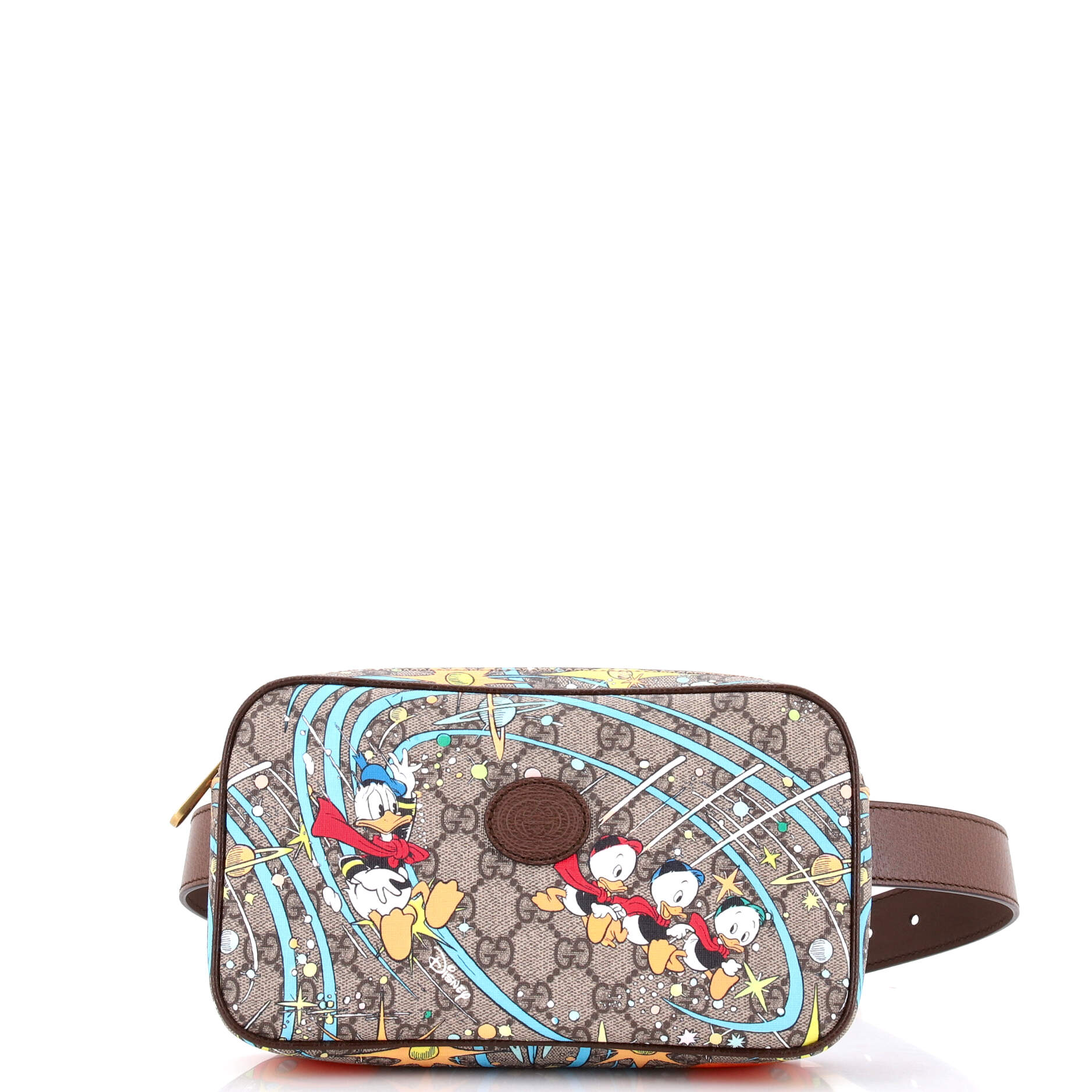 Disney Donald Duck Belt Bag Printed GG Coated Canvas