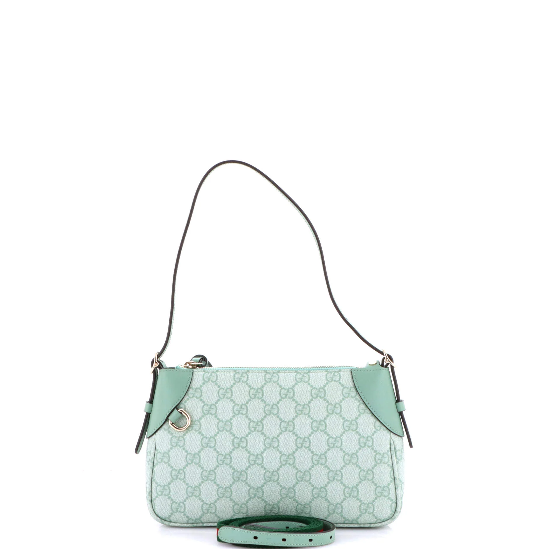 Emblem Shoulder Bag GG Coated Canvas with Leather Small - Image 2