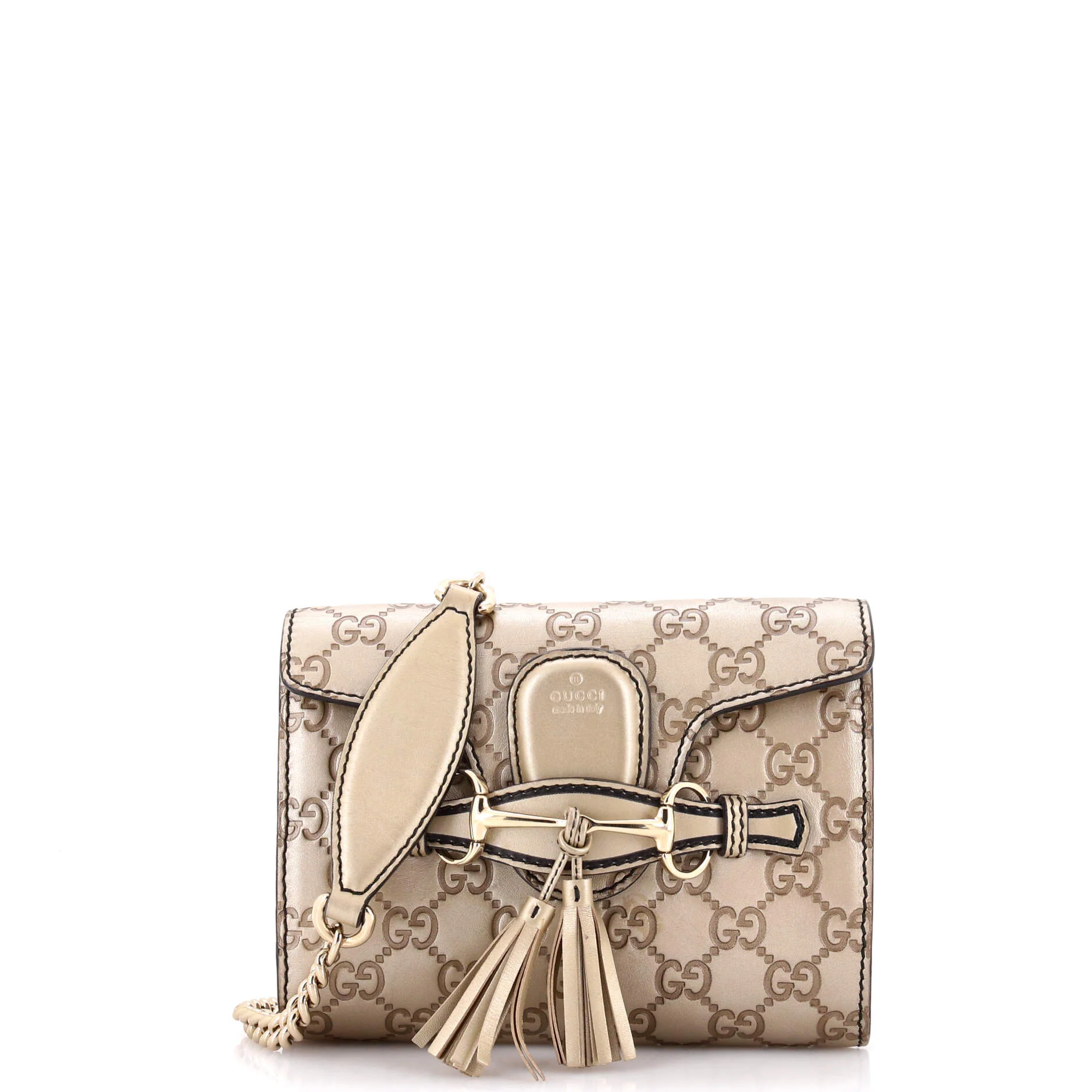 Emily Chain Flap Bag Guccissima Leather Mini