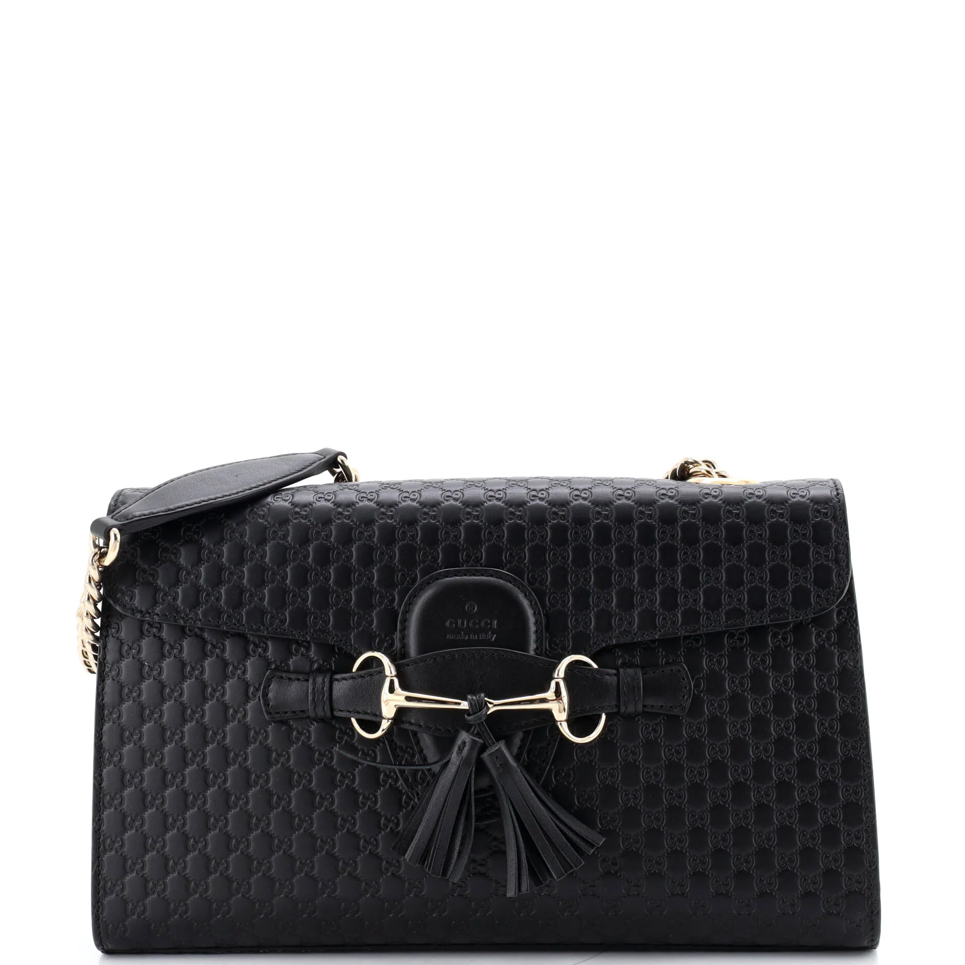 Emily Chain Flap Bag Microguccissima Leather Medium
