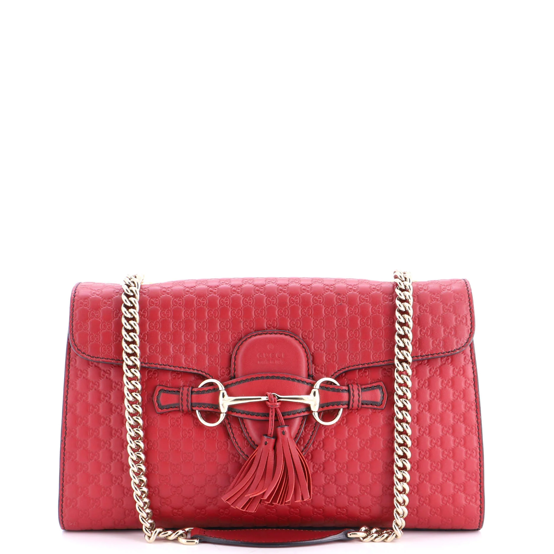 Emily Chain Flap Bag Microguccissima Leather Medium