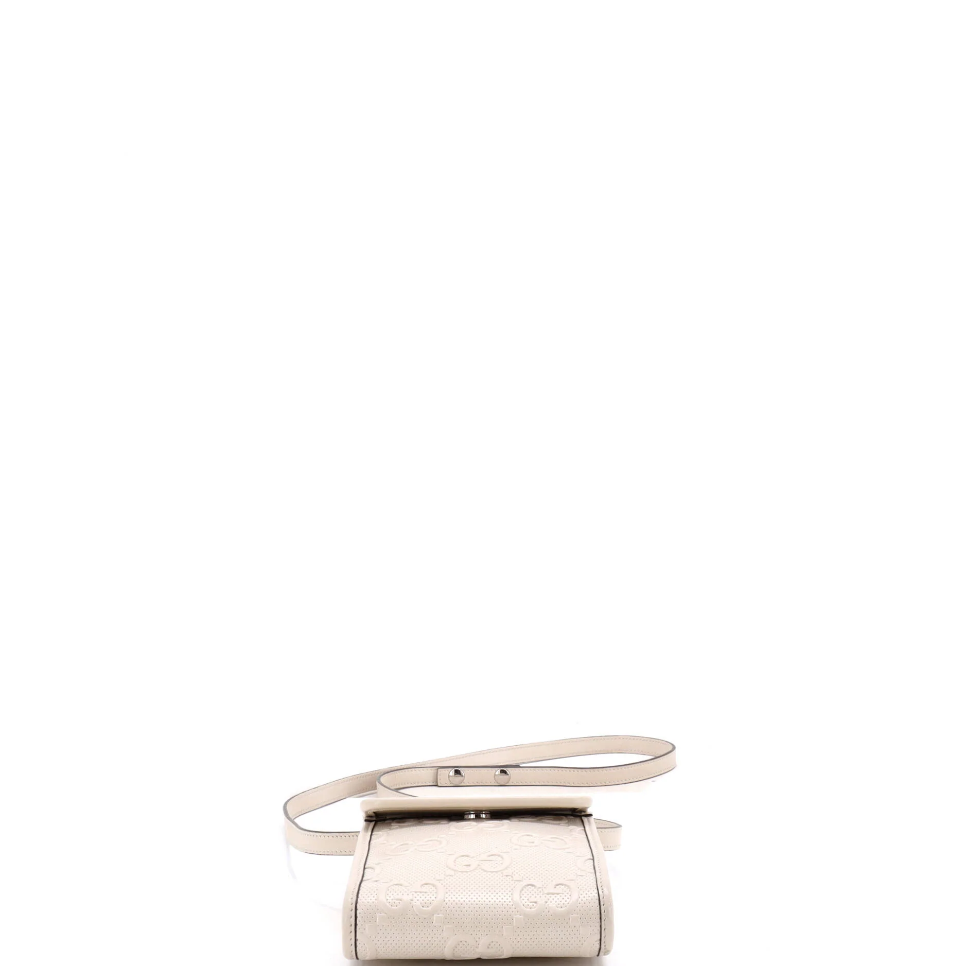 Flap Crossbody Bag GG Embossed Perforated Leather Mini - Image 4