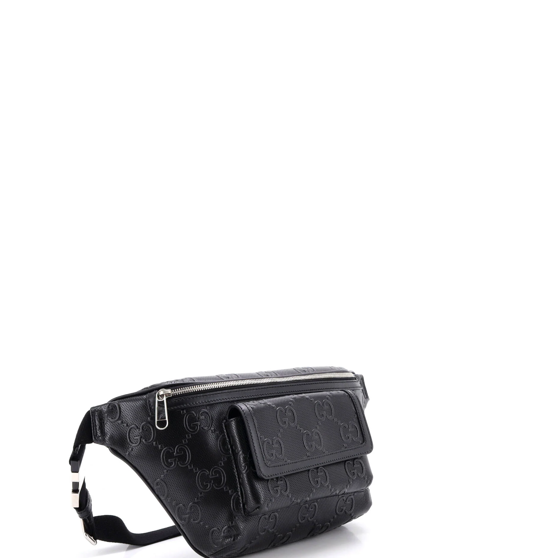 Front Pocket Belt Bag GG Embossed Perforated Leather - Image 2