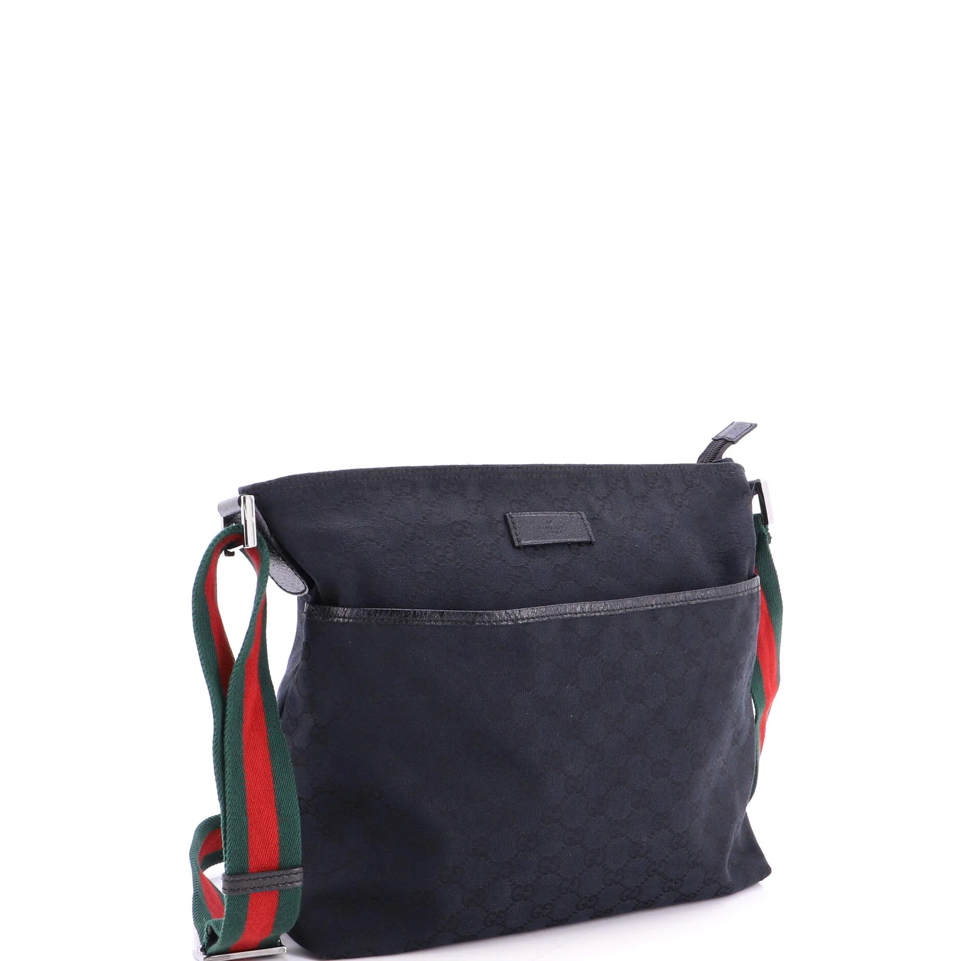 Front Pocket Web Messenger GG Canvas Medium - Image 2