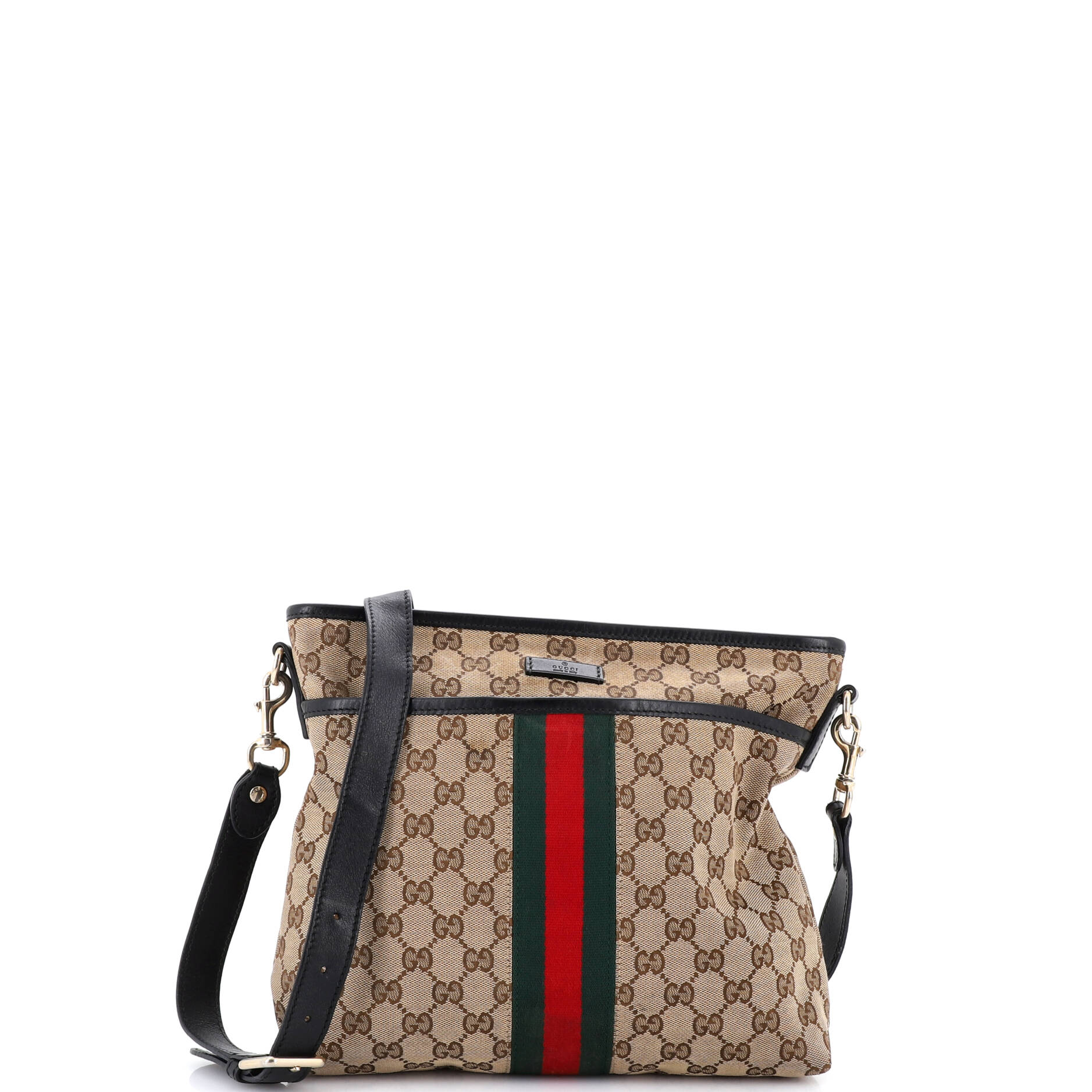 Front Pocket Web Messenger GG Canvas Small