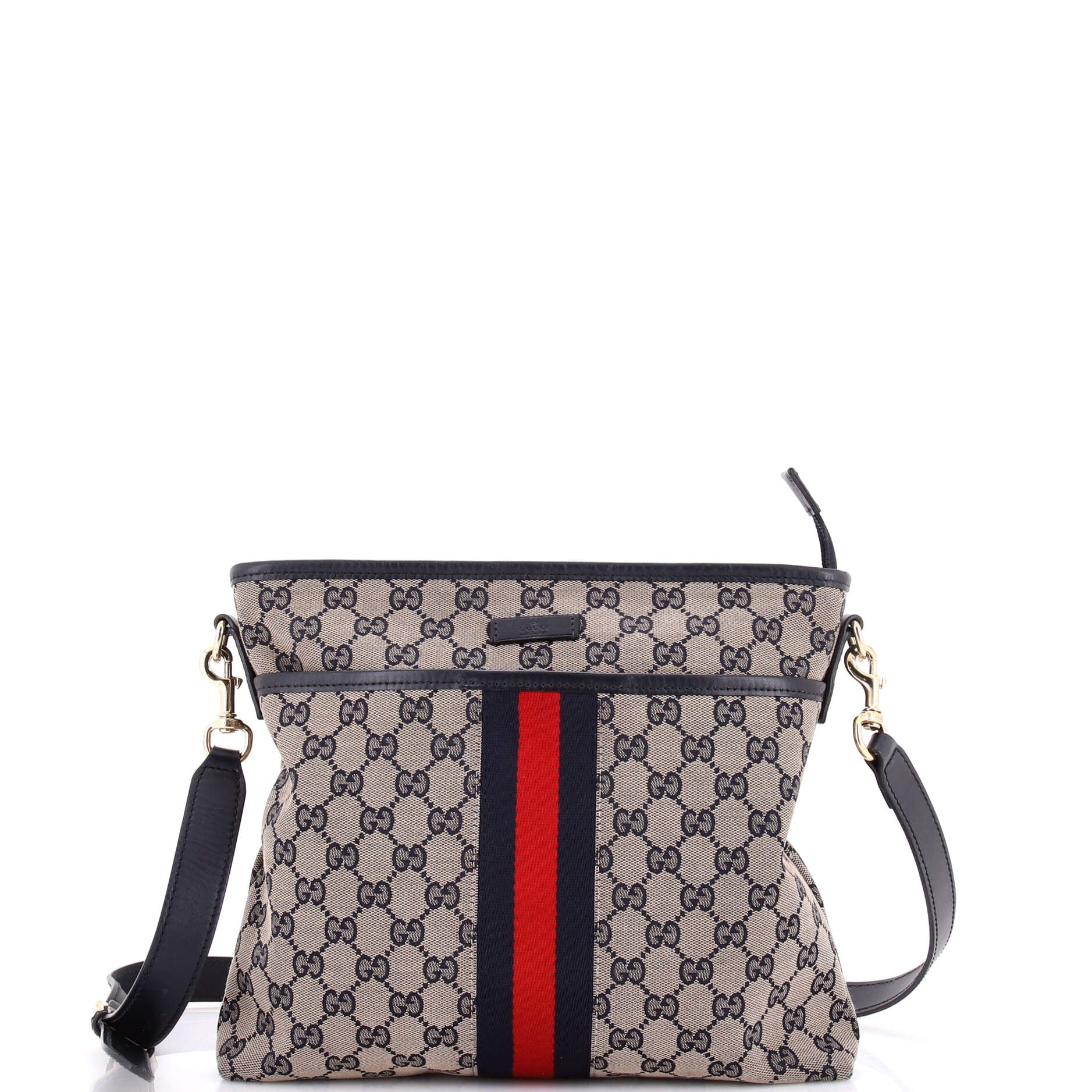 Front Pocket Web Messenger GG Canvas Small