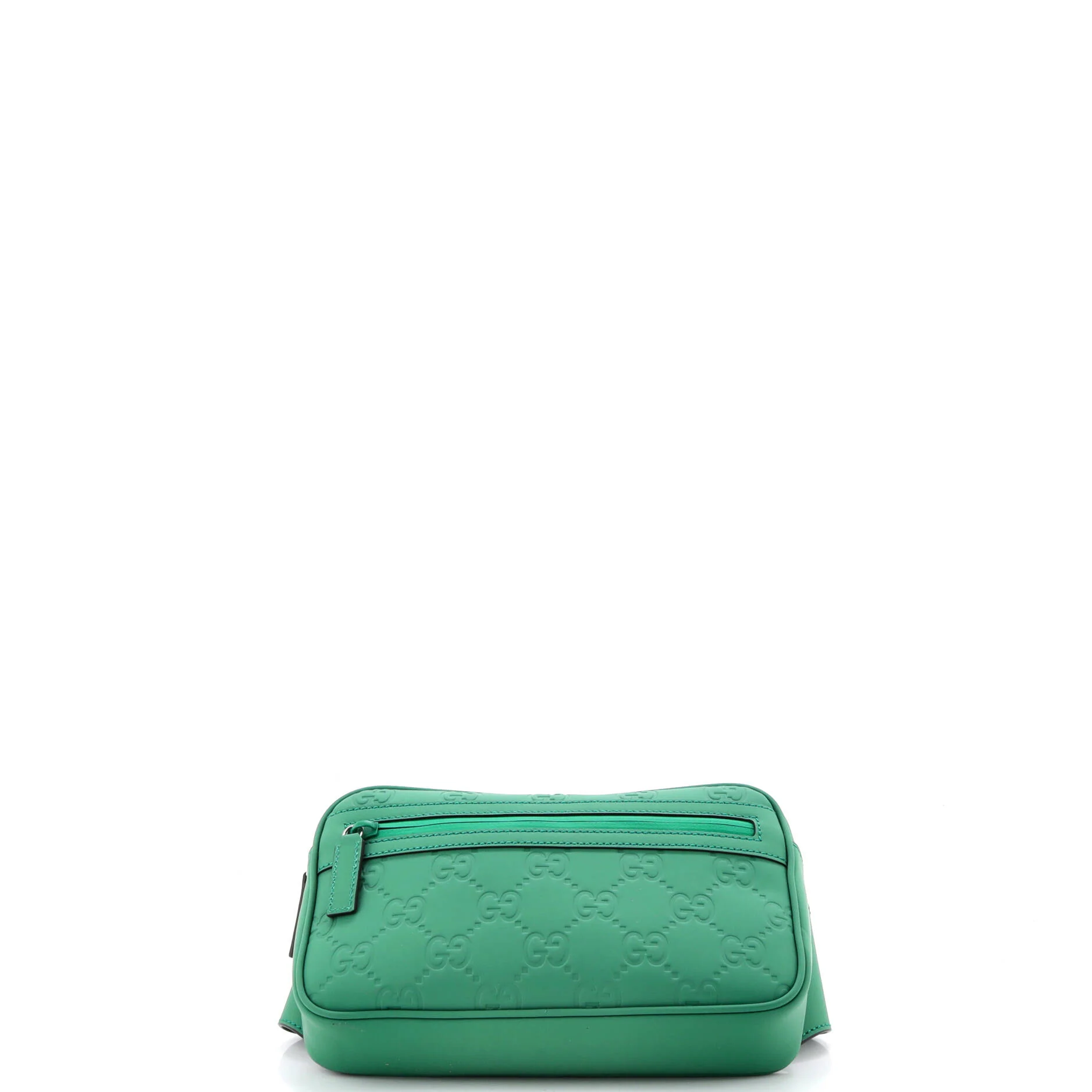 Front Zip Belt Bag GG Rubber Effect Leather - Image 4