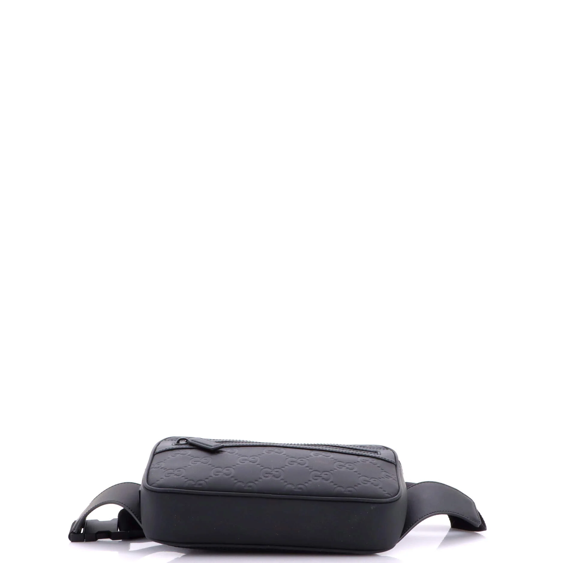 Front Zip Belt Bag GG Rubber Effect Leather - Image 4