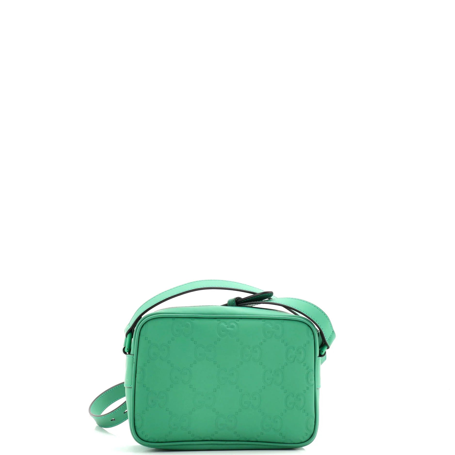 Front Zip Crossbody GG Rubber Effect Leather Mini - Image 3