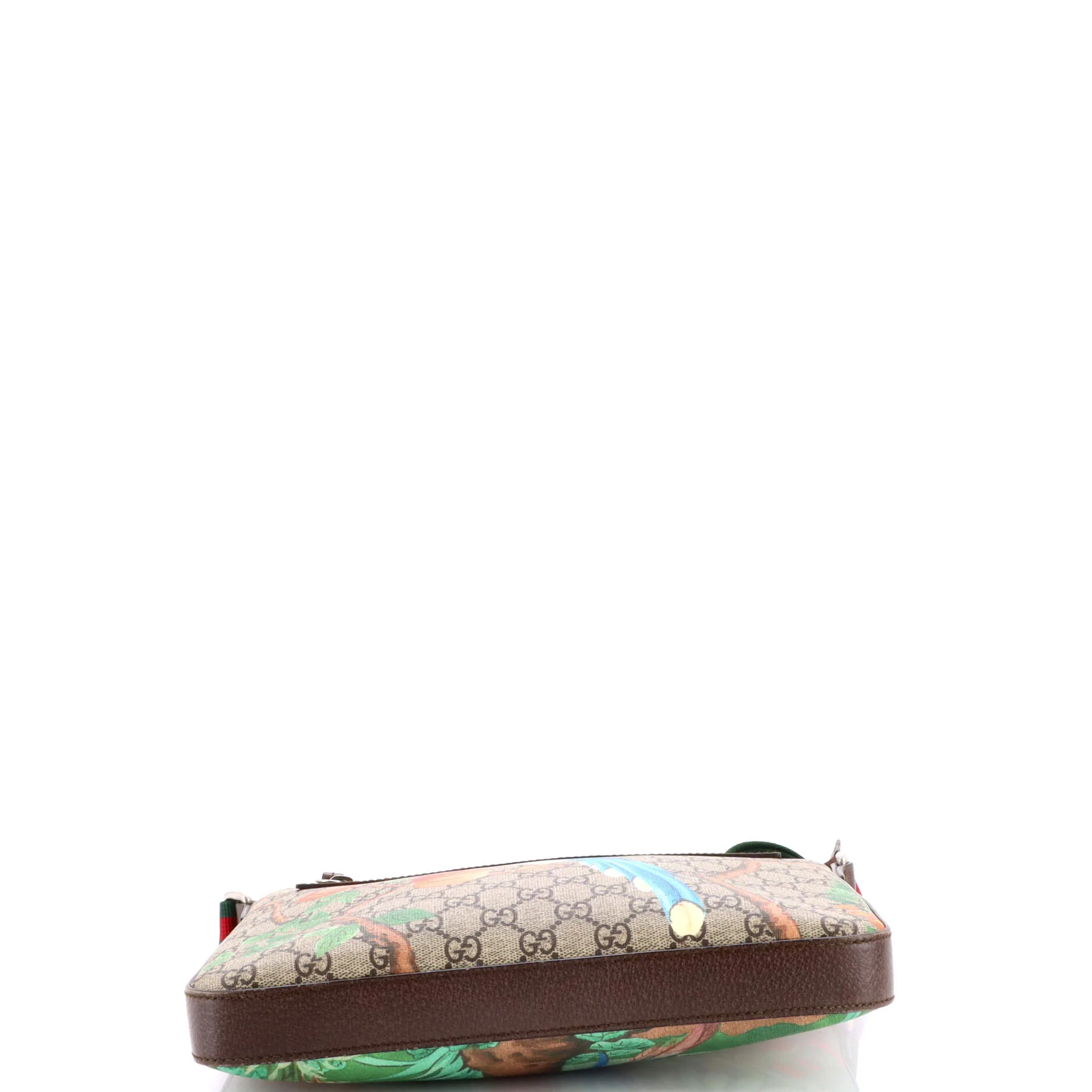 Front Zip Messenger Tian Print GG Coated Canvas Medium - Image 4