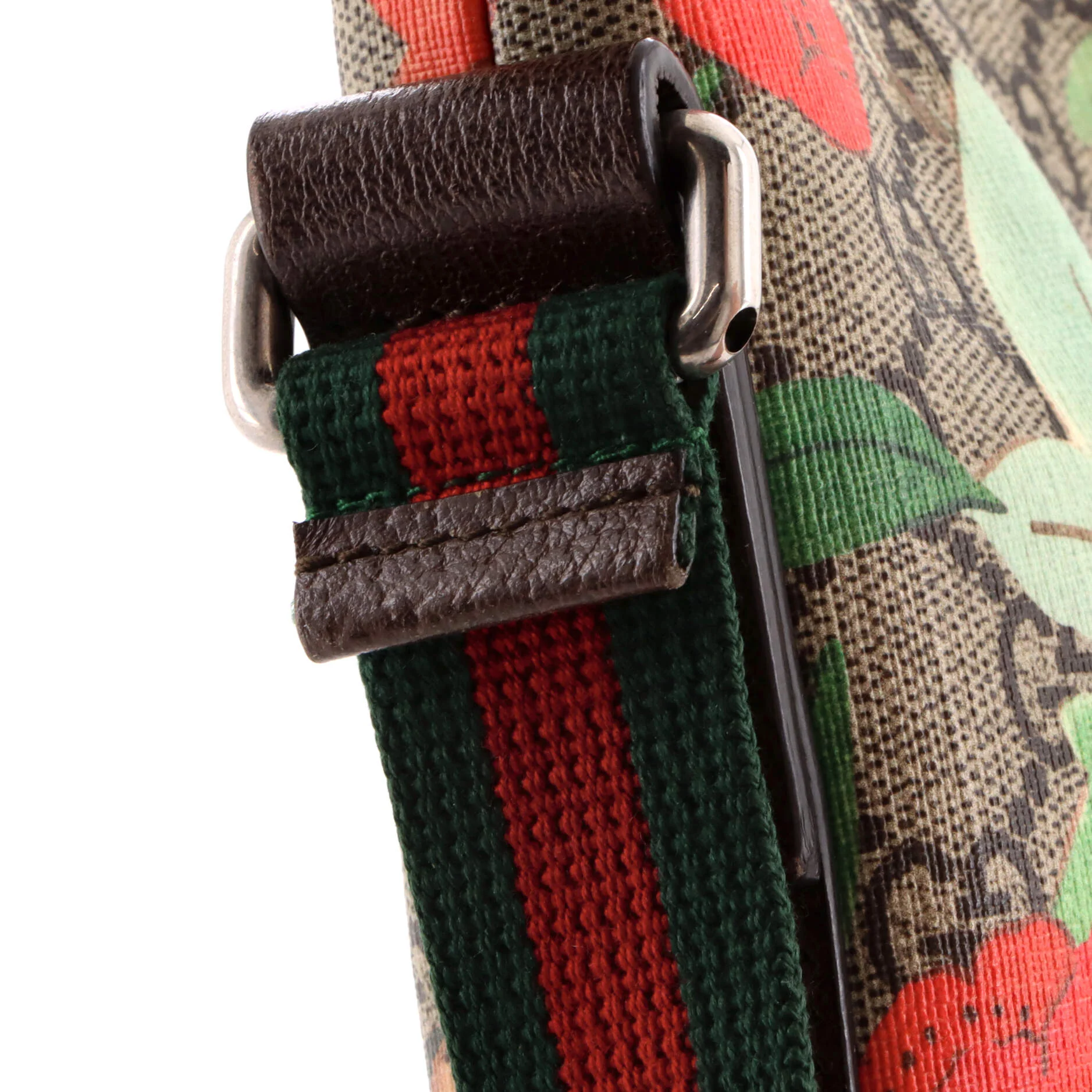 Front Zip Messenger Tian Print GG Coated Canvas Medium - Image 7