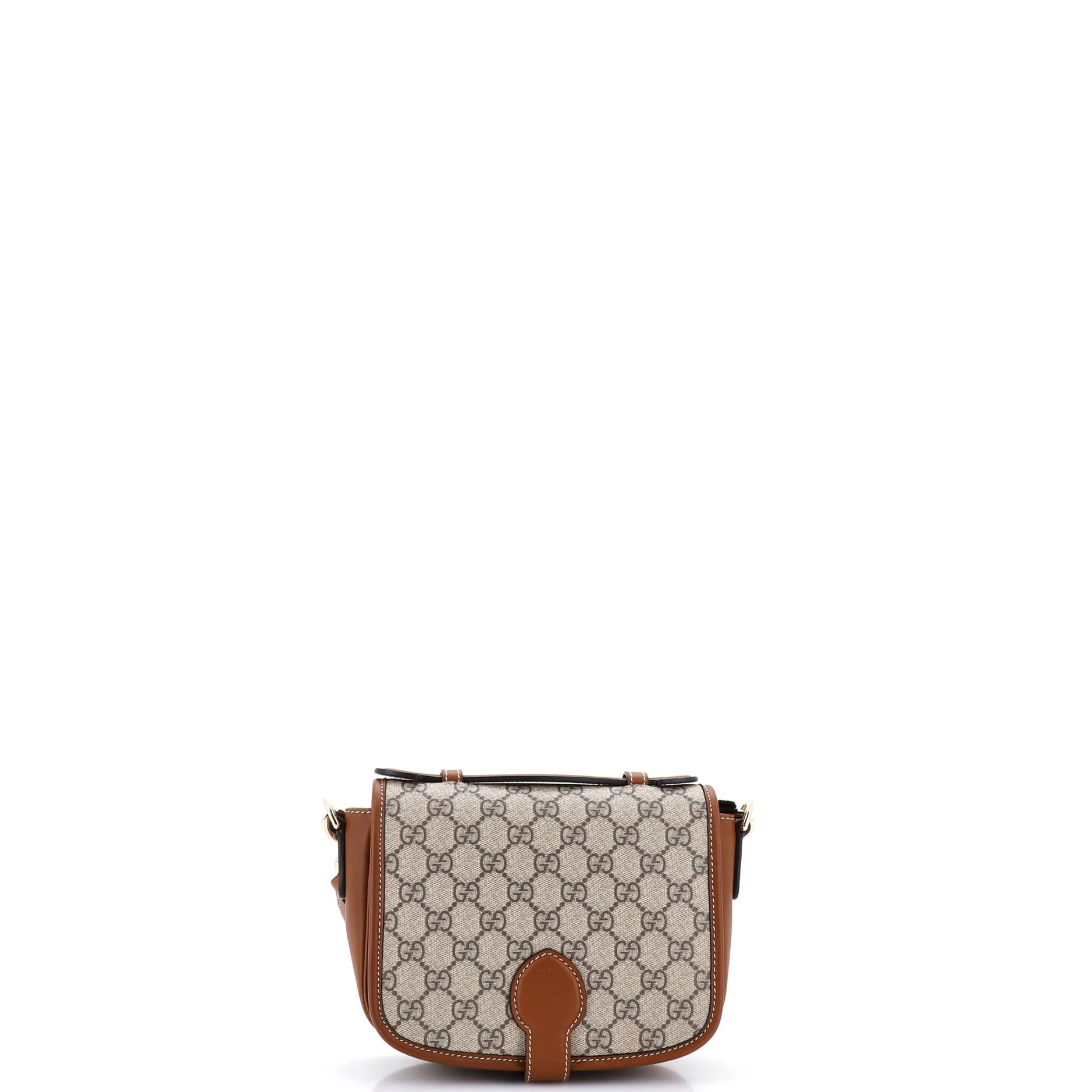GG Emblem Flap Crossbody Bag GG Coated Canvas Mini - Image 3