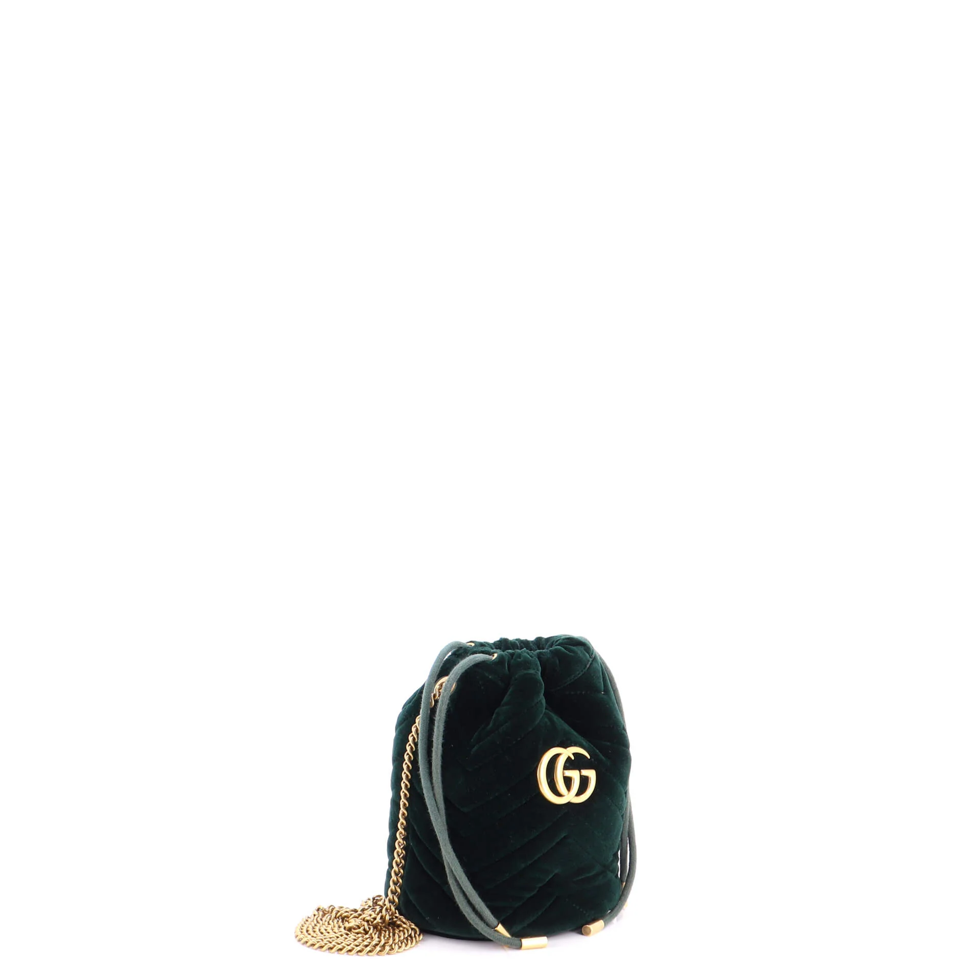 GG Marmont Bucket Bag Matelasse Velvet Mini - Image 2