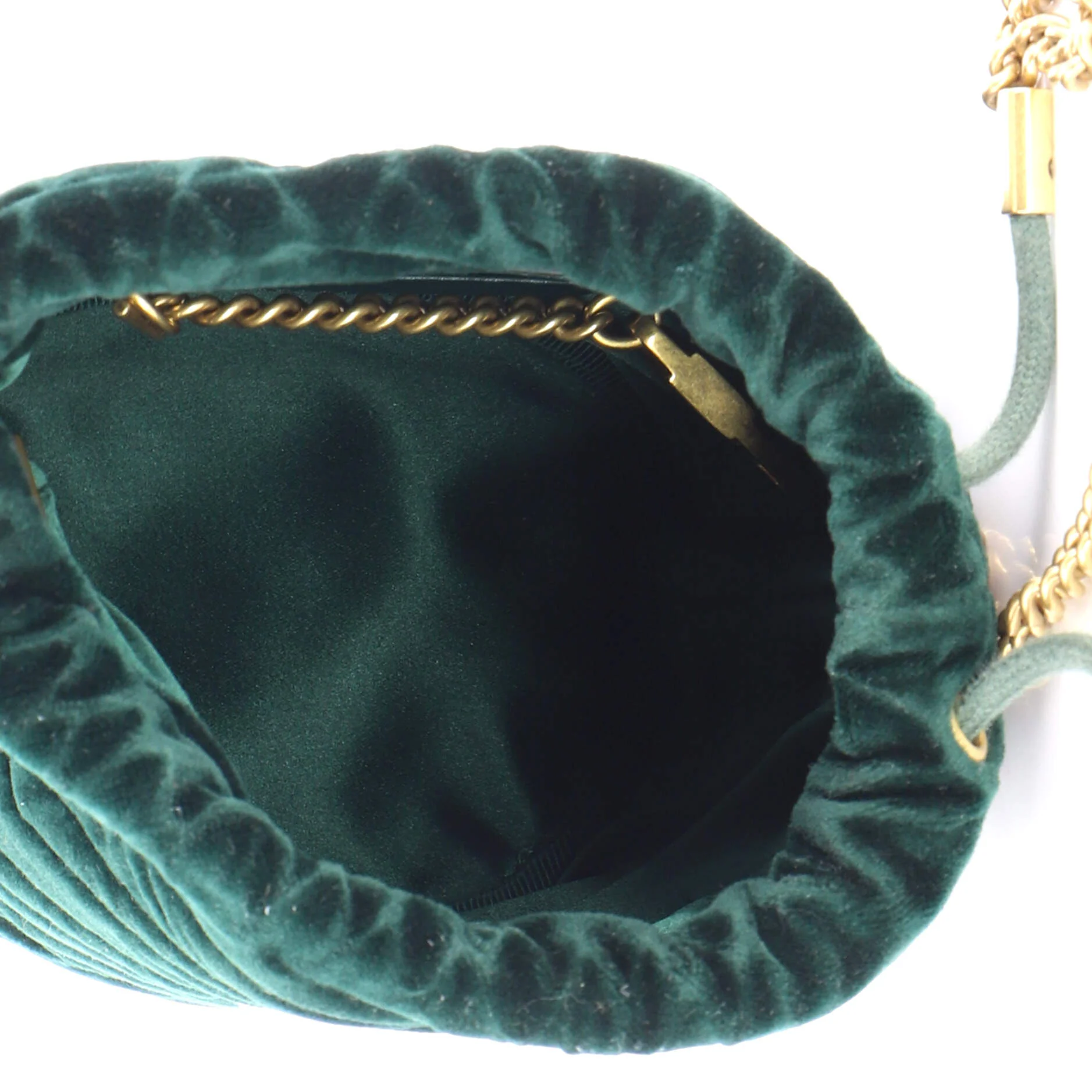 GG Marmont Bucket Bag Matelasse Velvet Mini - Image 5