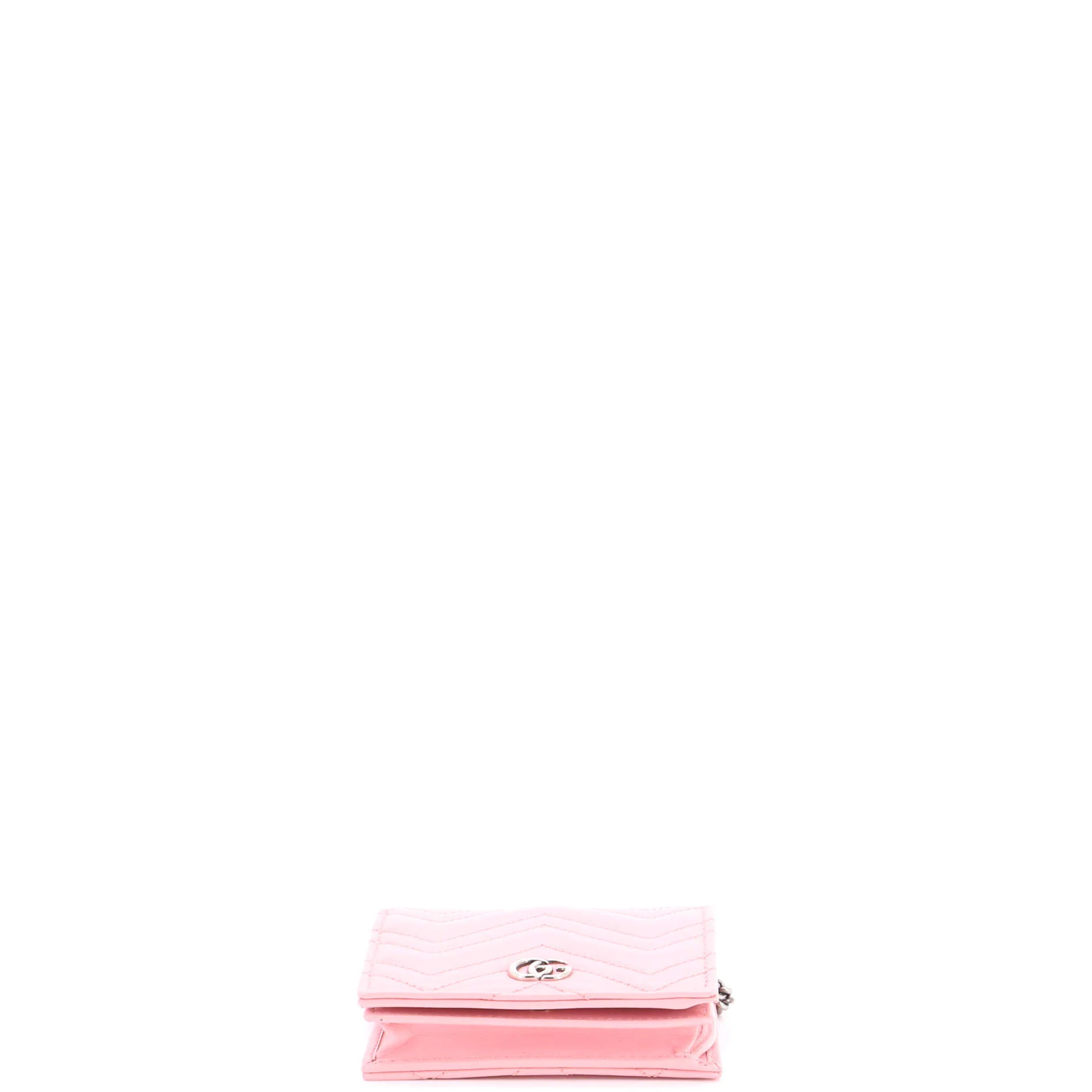 GG Marmont Card Case on Chain Matelasse Leather - Image 4