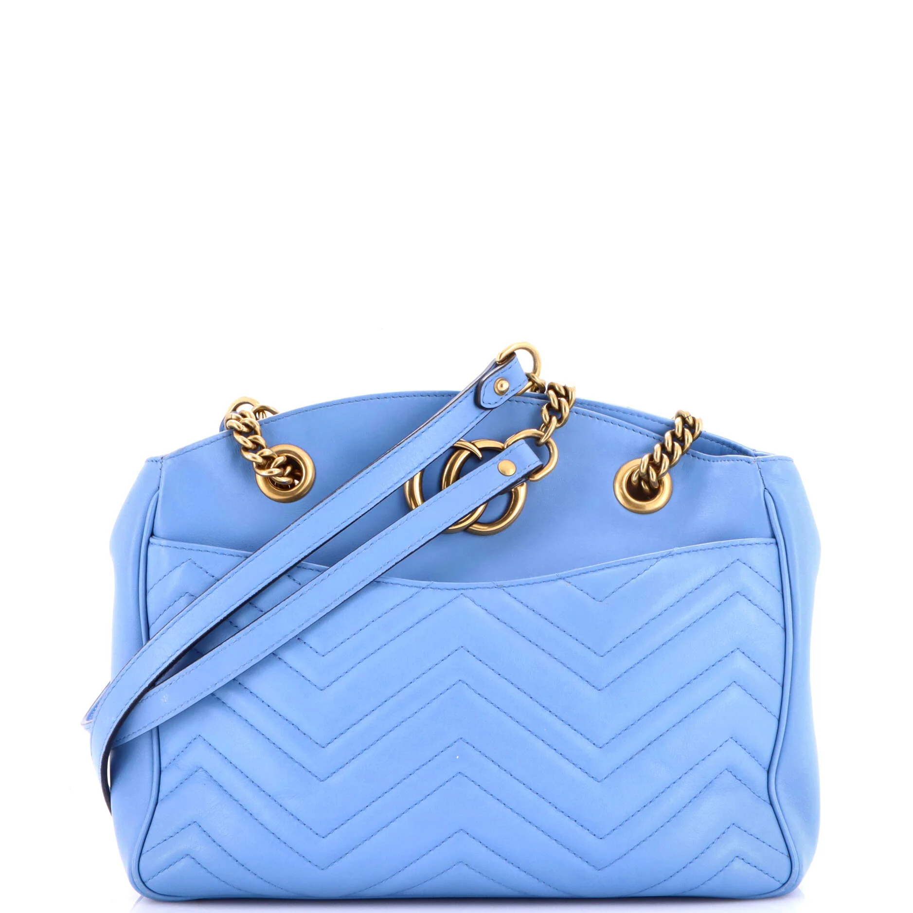 GG Marmont Chain Tote Matelasse Leather Medium
