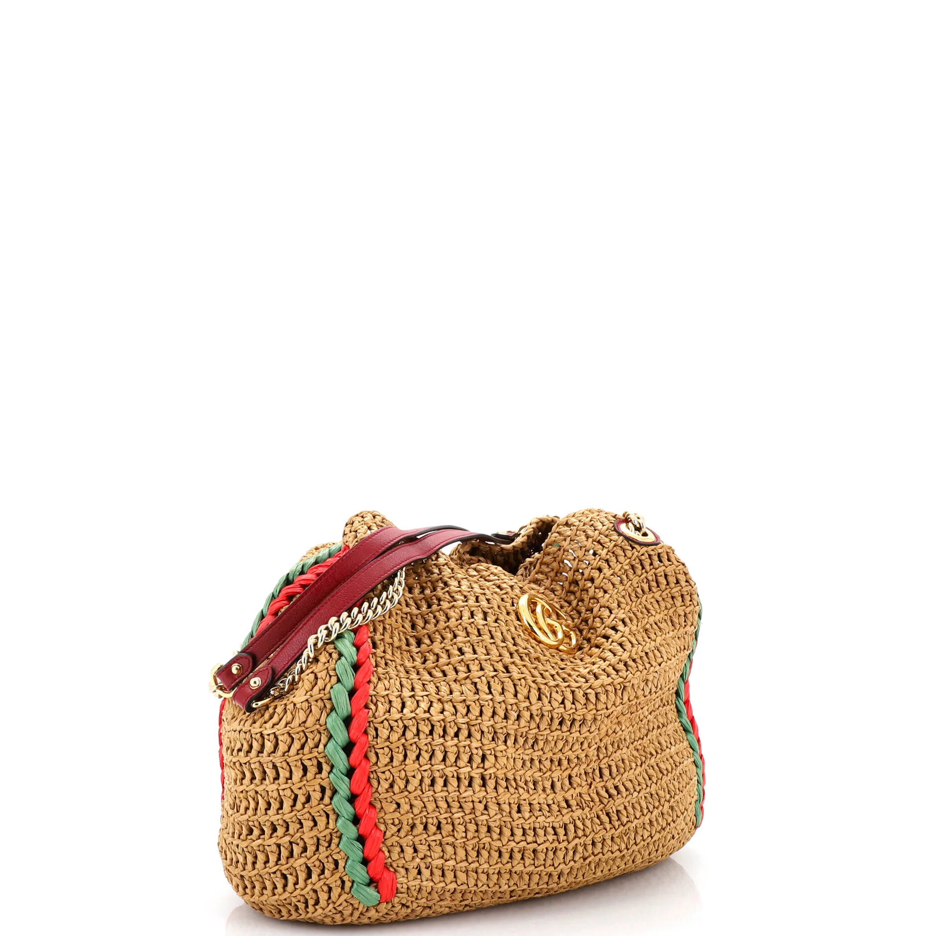 GG Marmont Chain Tote Raffia Large - Image 2
