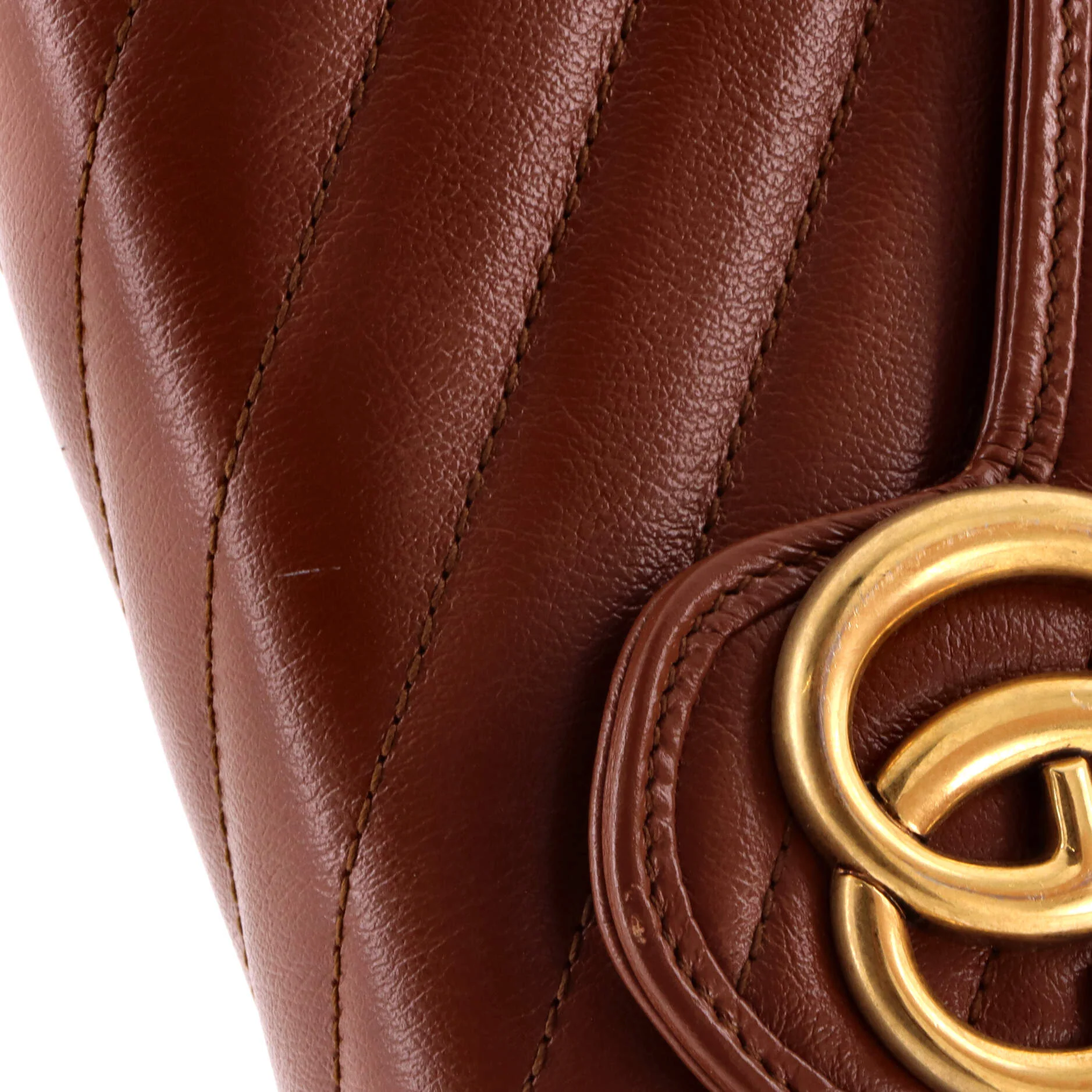 GG Marmont Chain Wallet Diagonal Quilted Leather Mini - Image 6